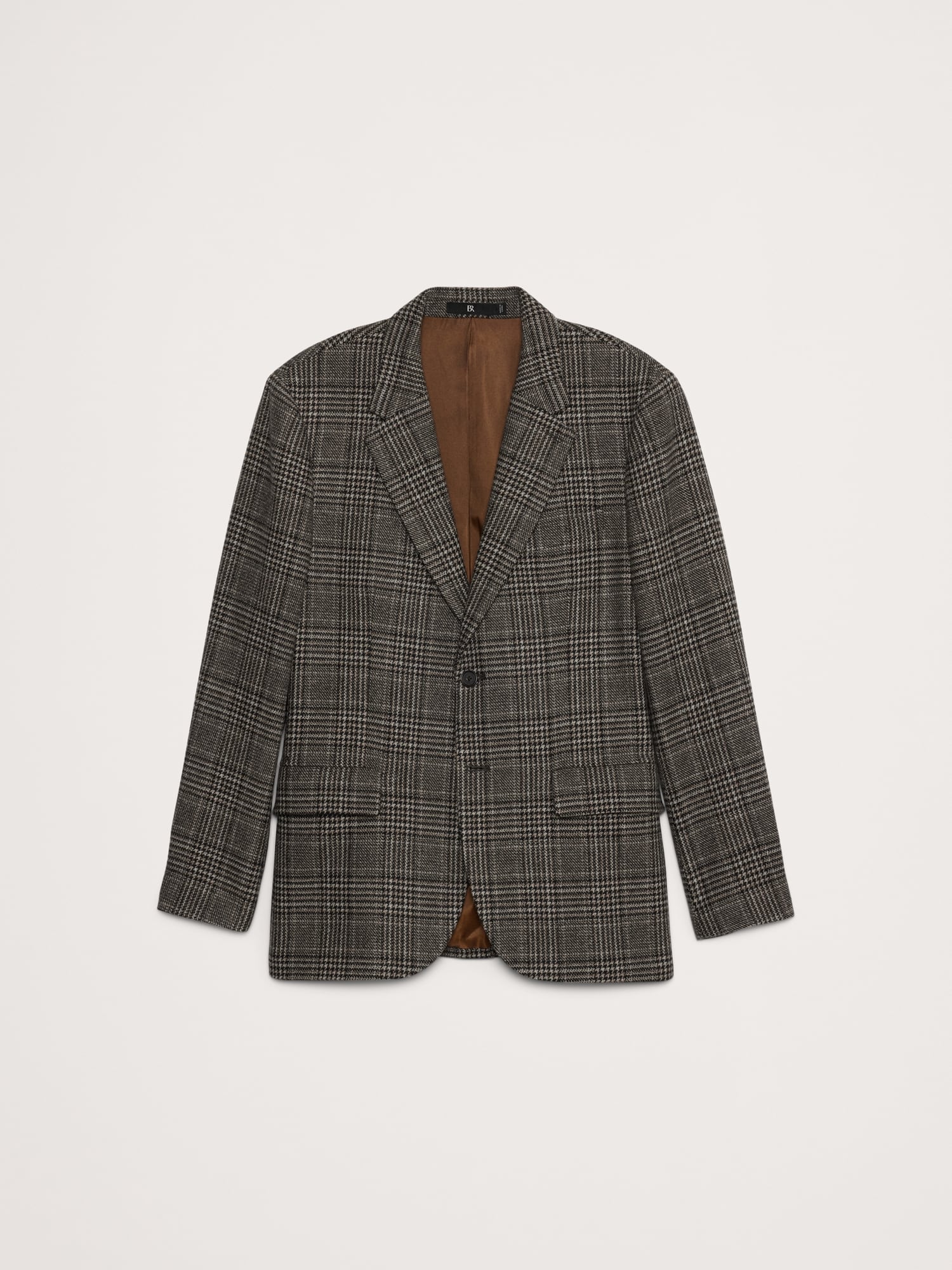 Blazer à carreaux en tissu italien