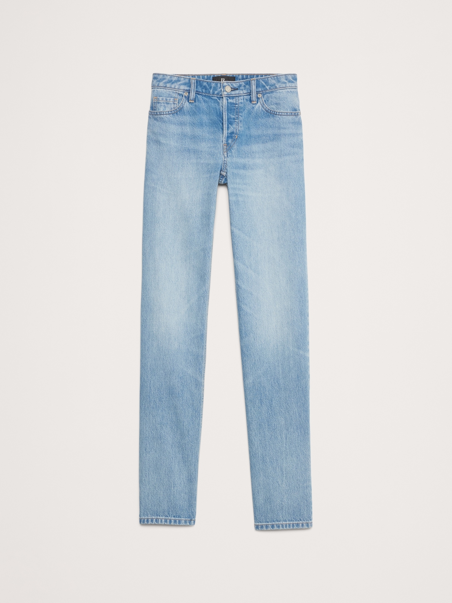 Low-Rise Rigid Straight Jean