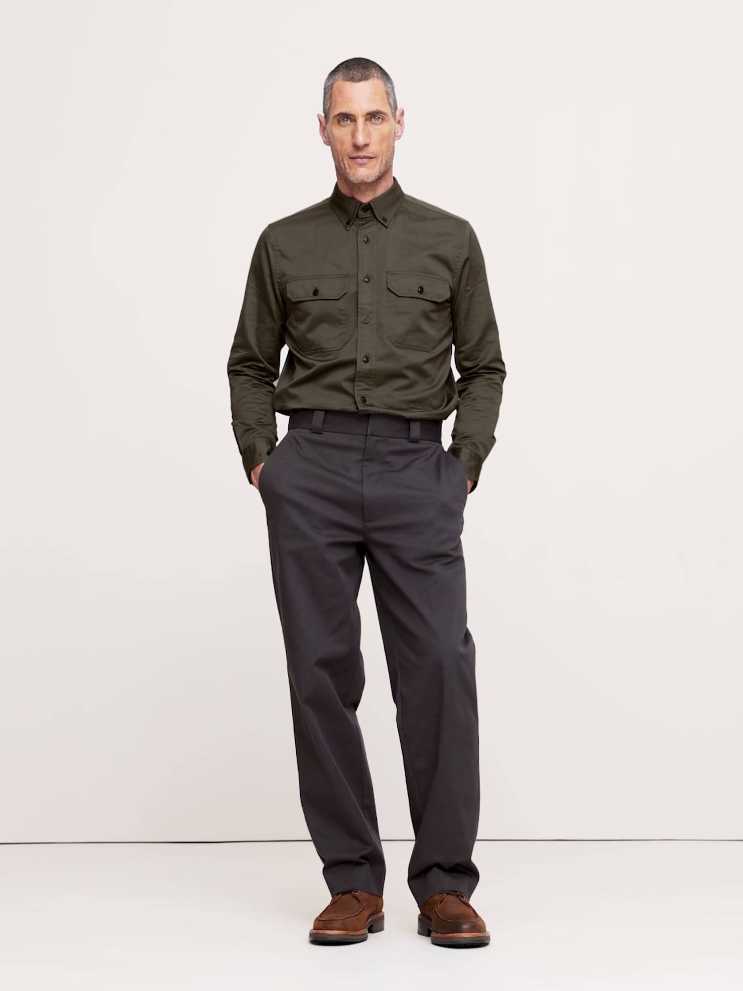 Image number 2 showing, Cotton-Linen Utility Shirt