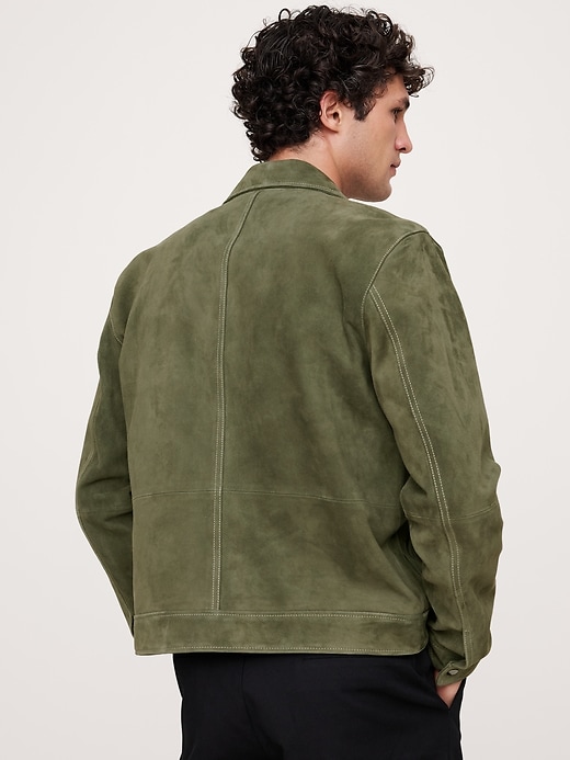 Suede Trucker Jacket | Banana Republic