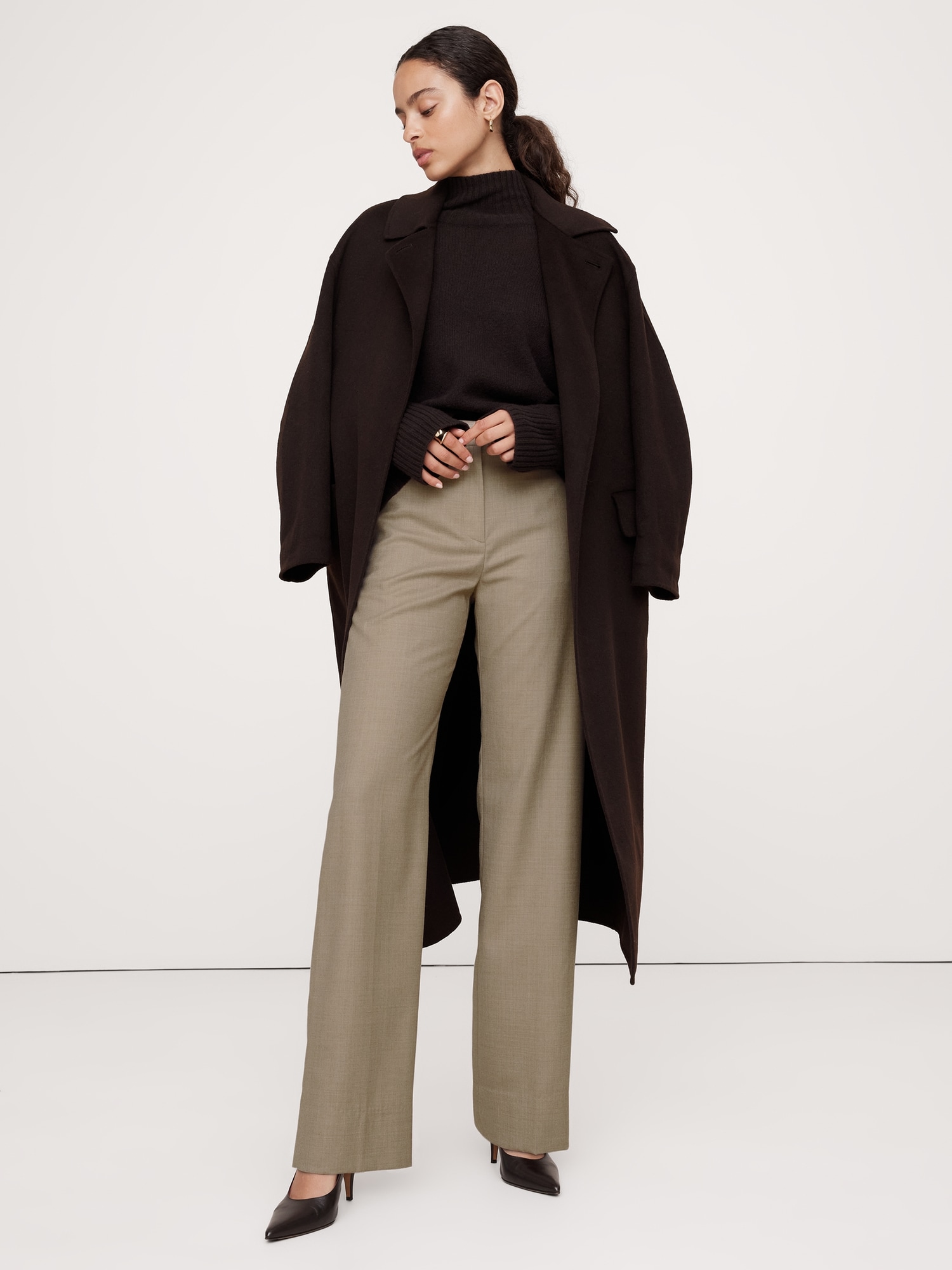 High-Rise Modern Straight Pant