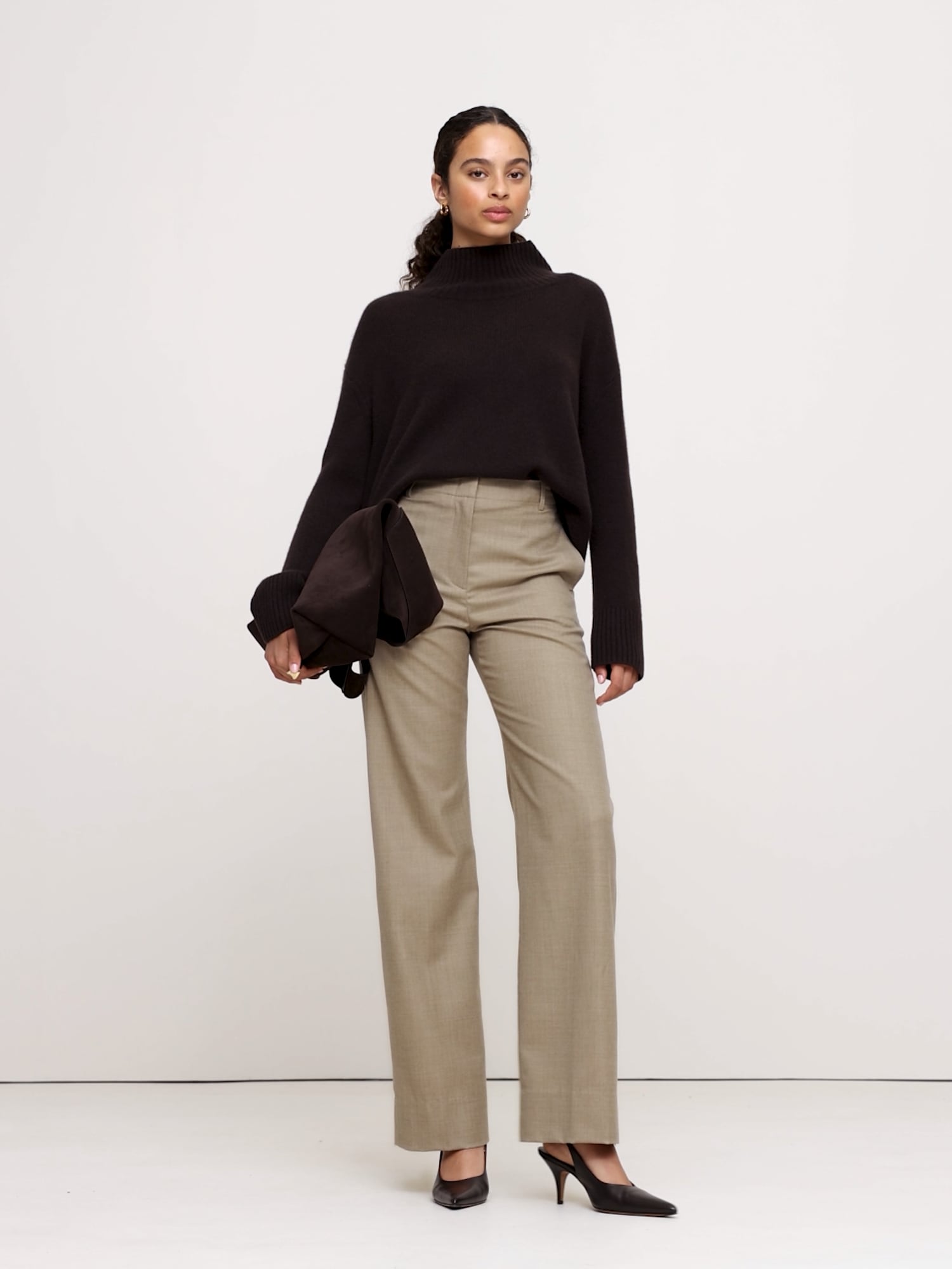 High-Rise Modern Straight Pant