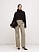 Image number 2 showing, High-Rise Modern Straight Lightweight Wool Flannel Pant