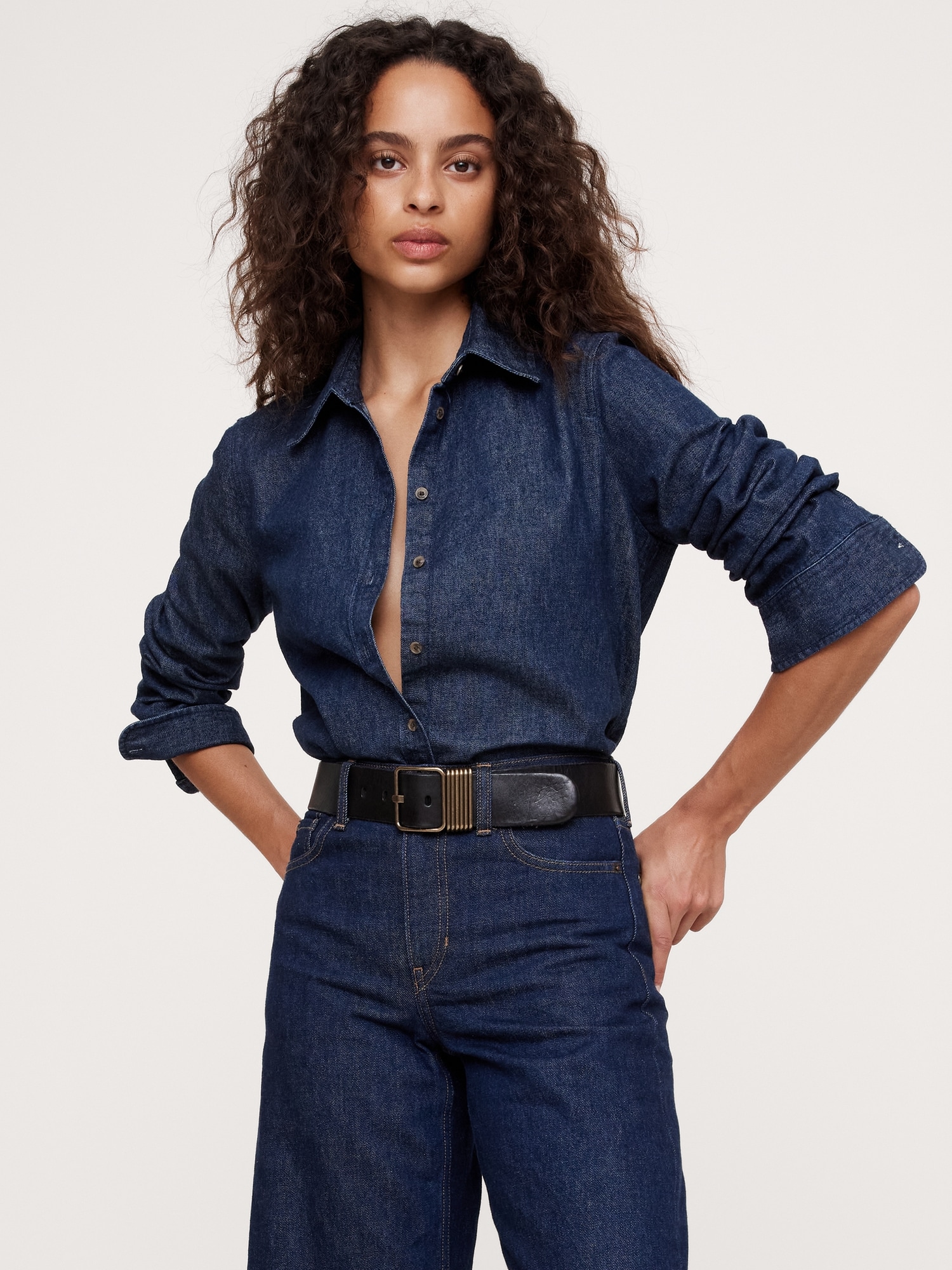 La chemise surdimensionnée en denim