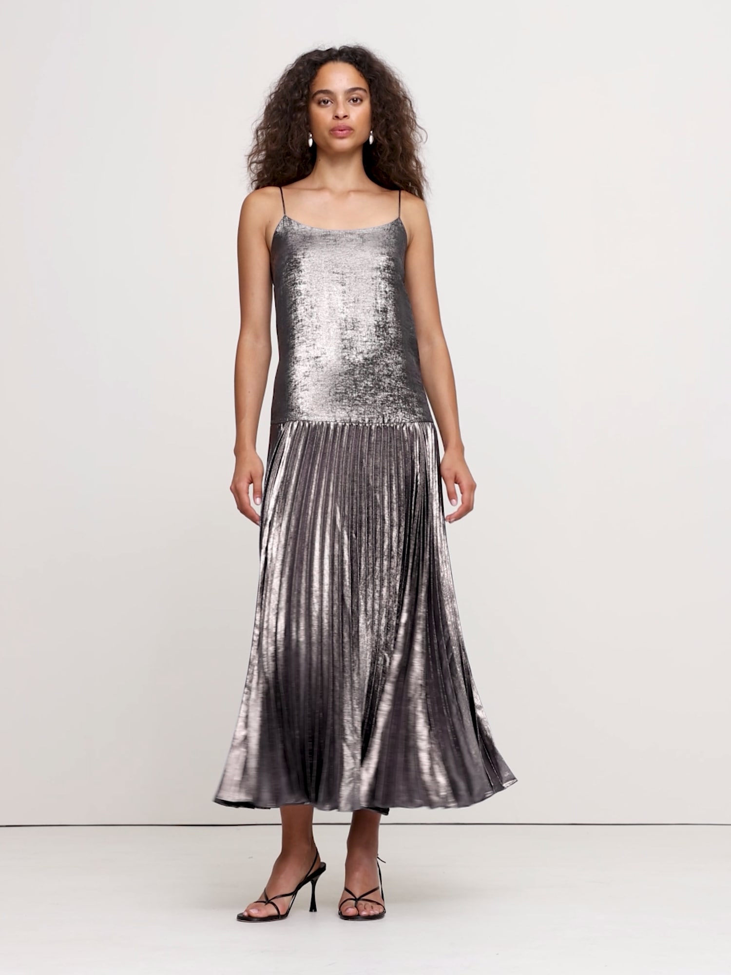 Image number 2 showing, Pleated Drop-Waist Maxi Dress
