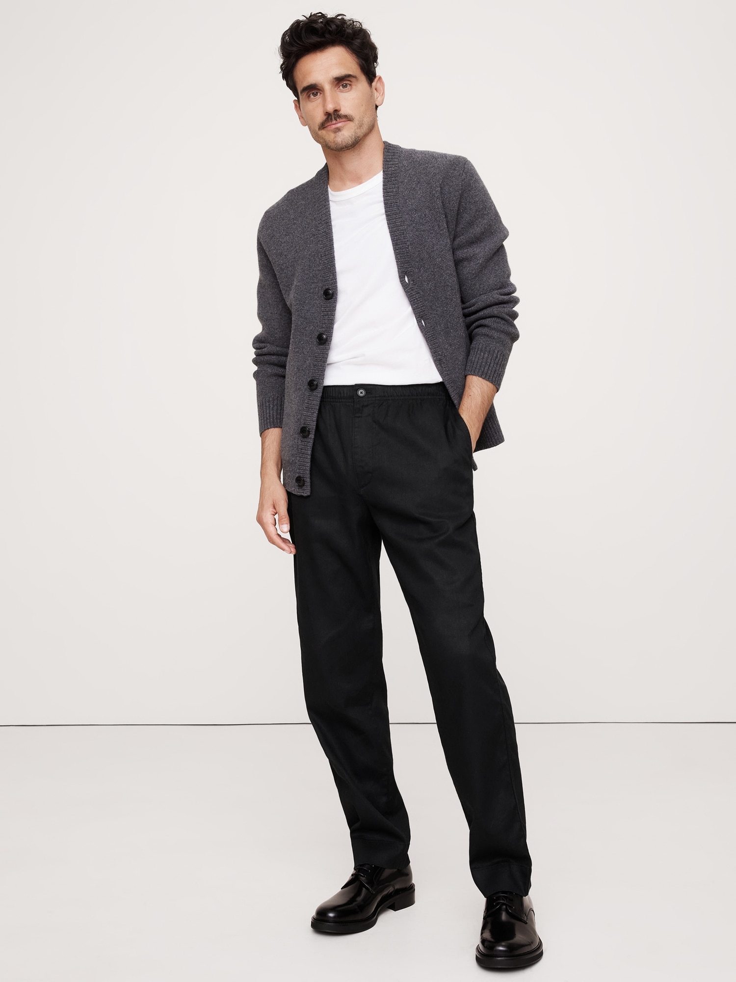 Linen-Cotton Traveler Pull-On Pant