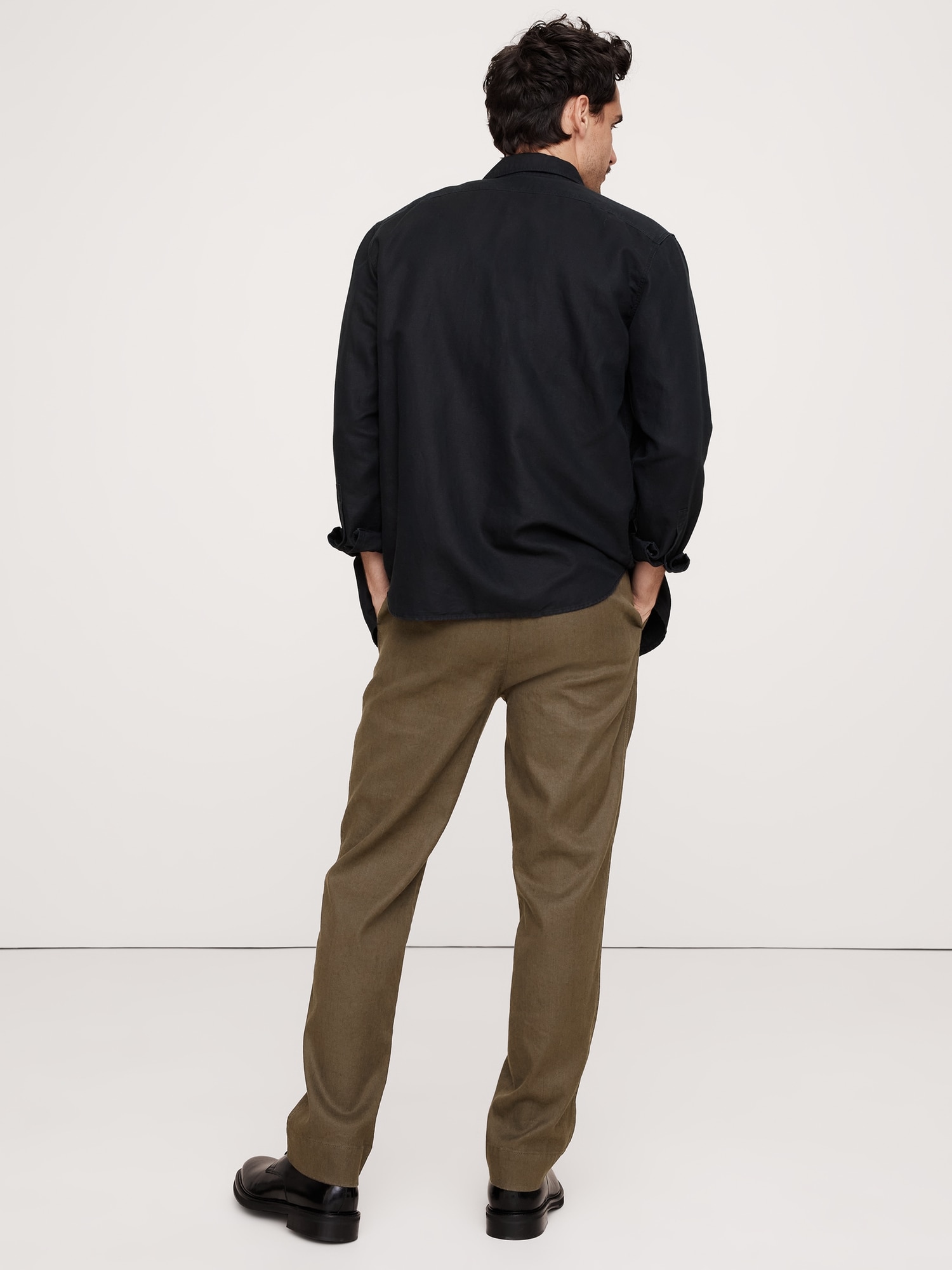 Linen-Cotton Traveler Pull-On Pant