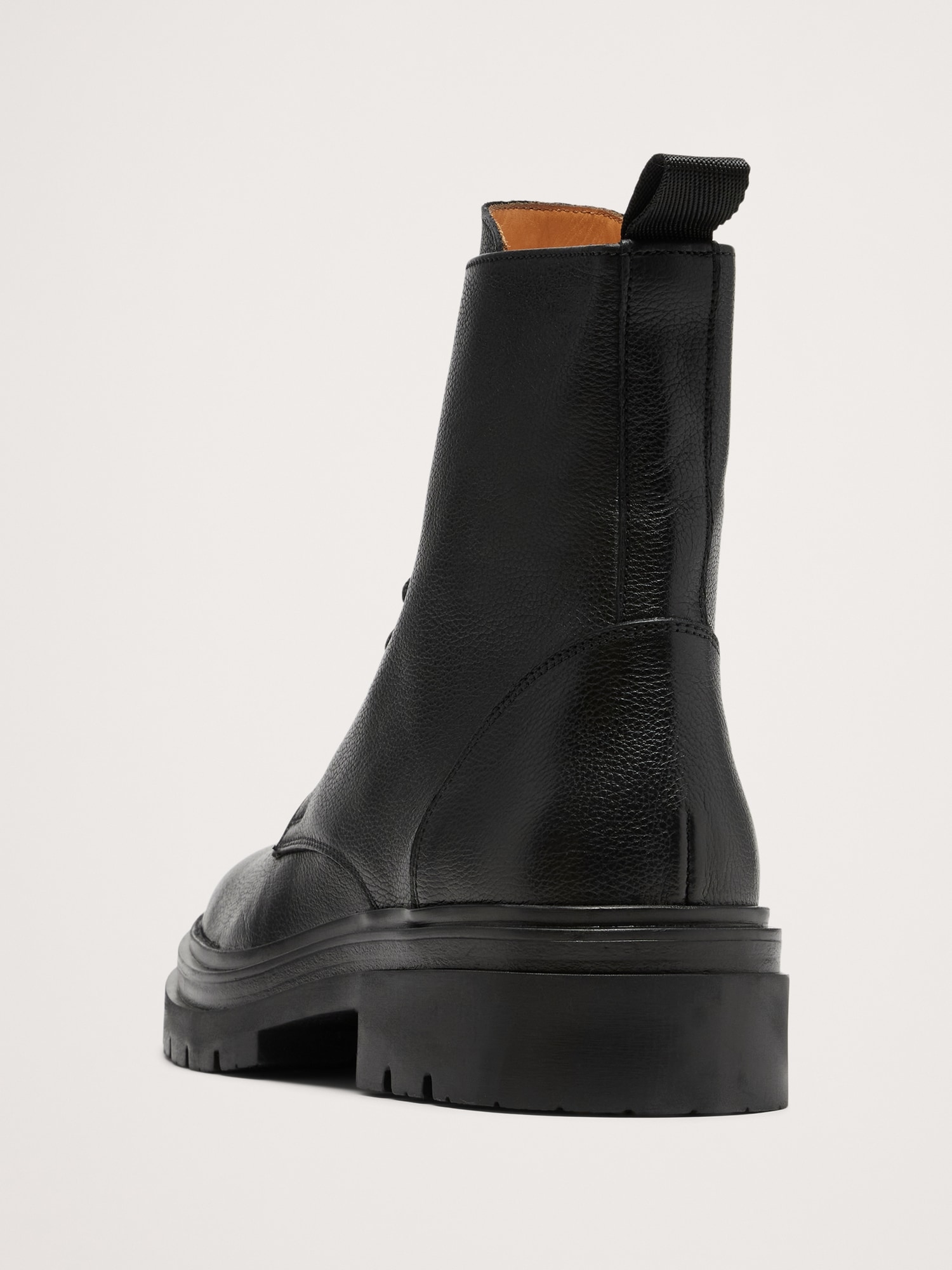 Italian Leather Combat Boot