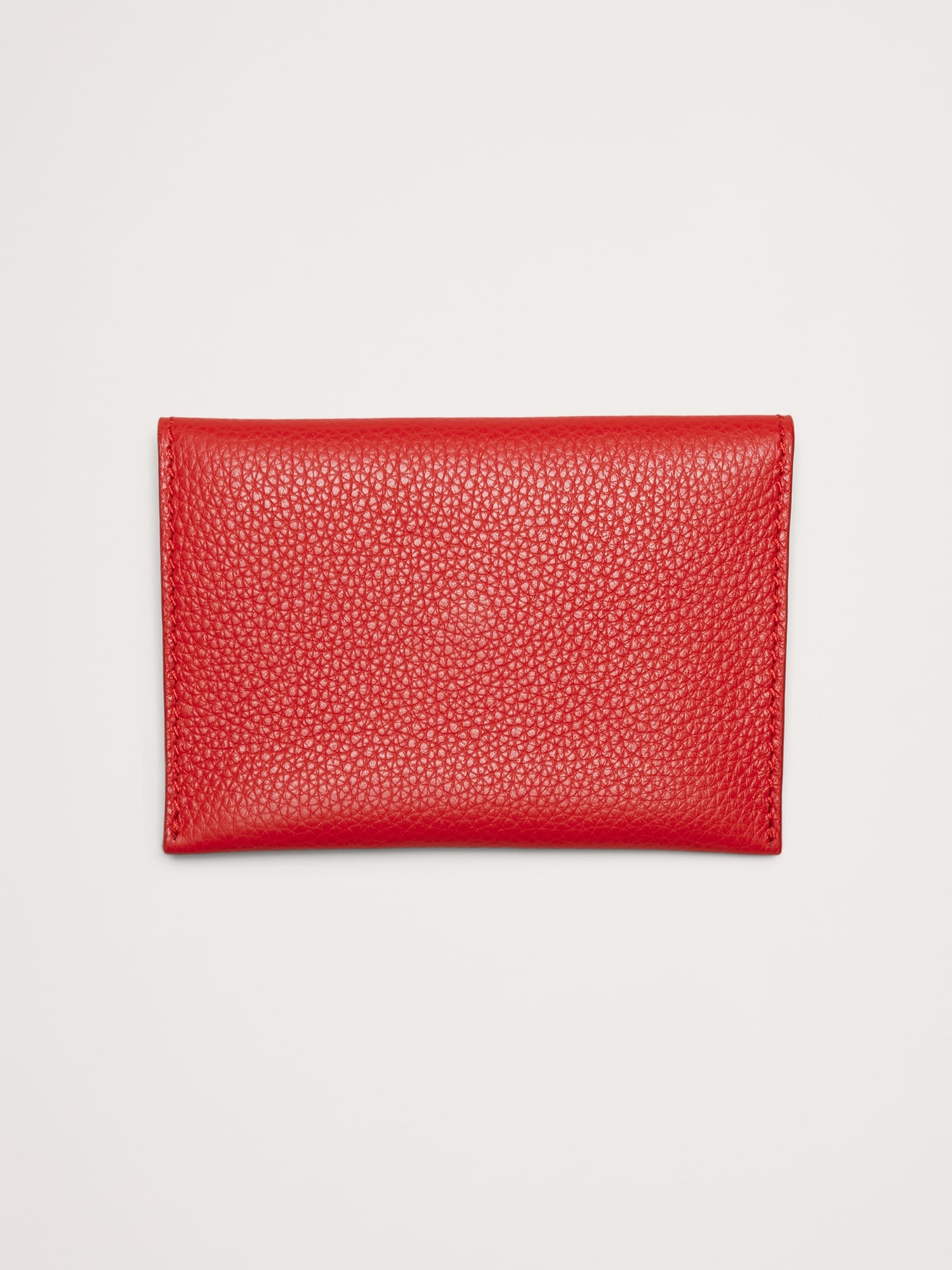 Snake-Print Leather Mini Envelope Pouch