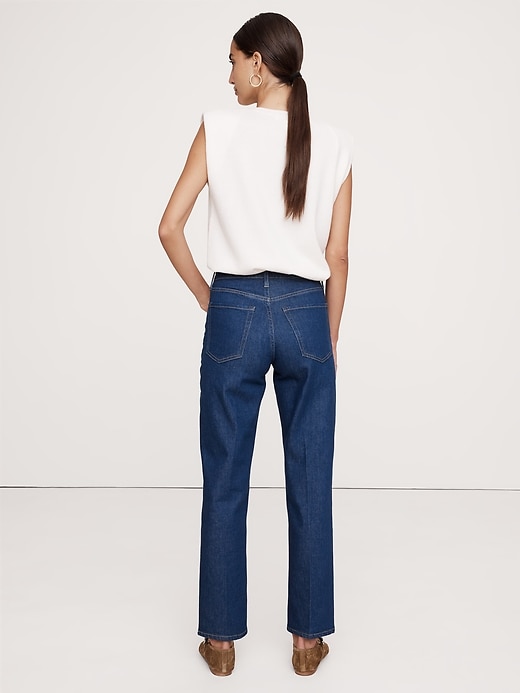 ★ ★High Rise Straight Jeans ストレート デニム High-Rise Straight Jean | Banana Republic