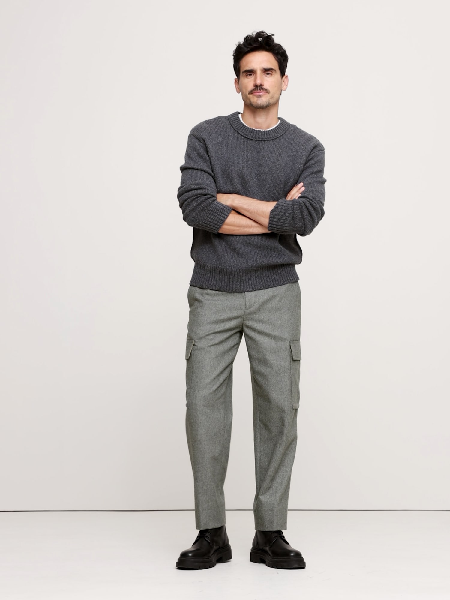 Italian Flannel Pull-On Cargo Pant