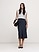 Image number 2 showing, Pinstripe Italian Wool Midi Skirt
