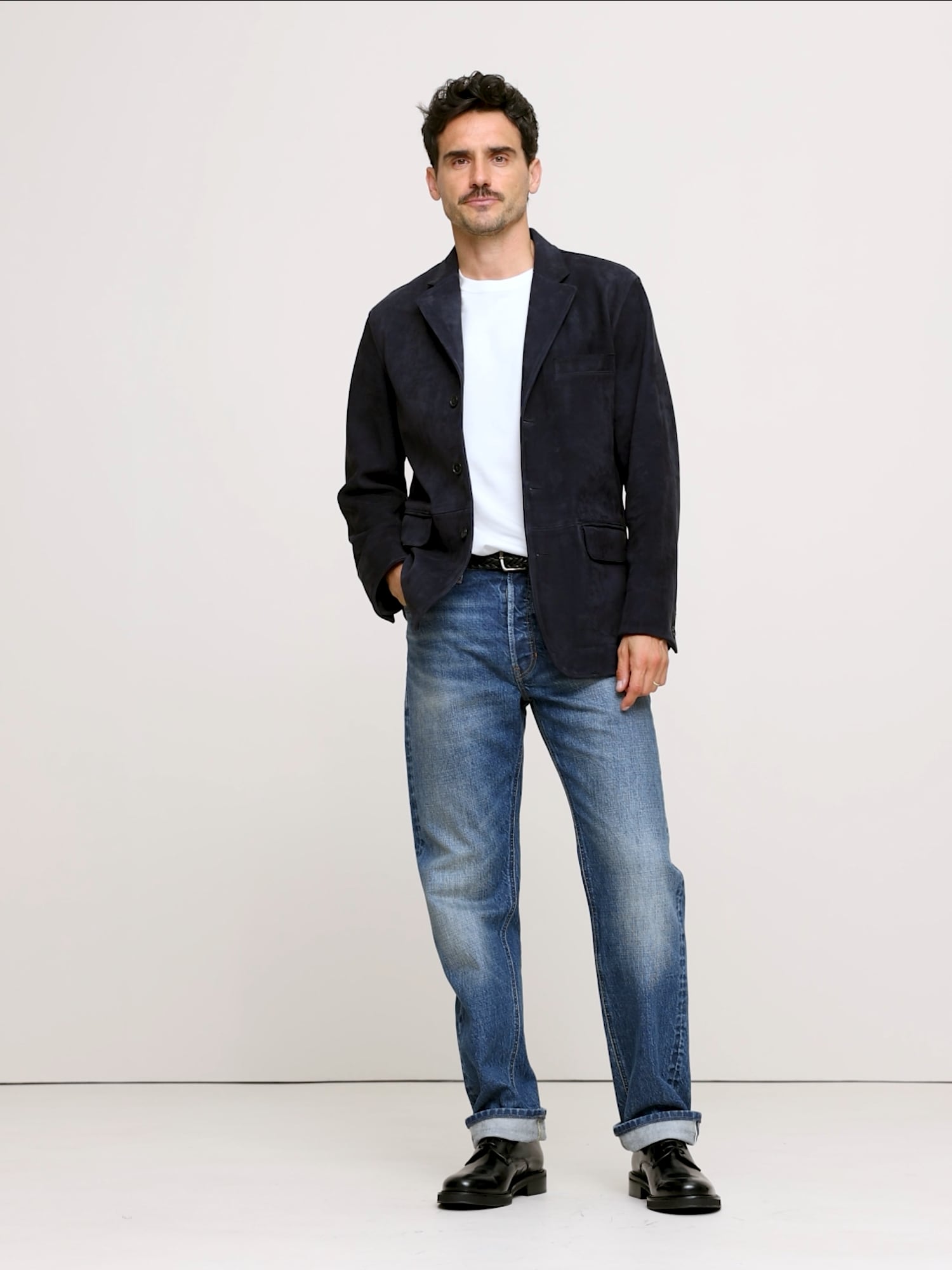 Image number 2 showing, Relaxed Nubuck Leather Blazer