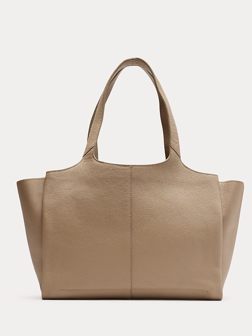 Banana republic leather tote bag sale