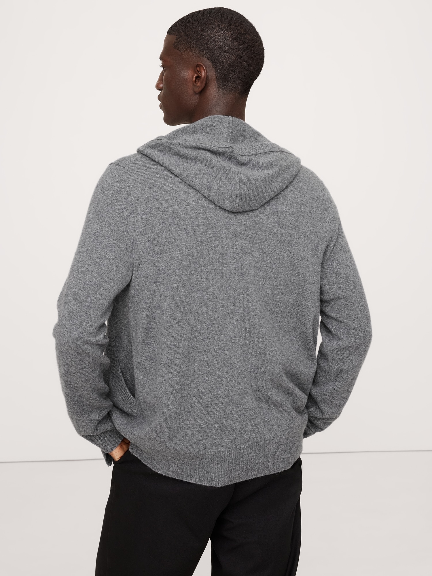 Wool-Cashmere Sweater Hoodie