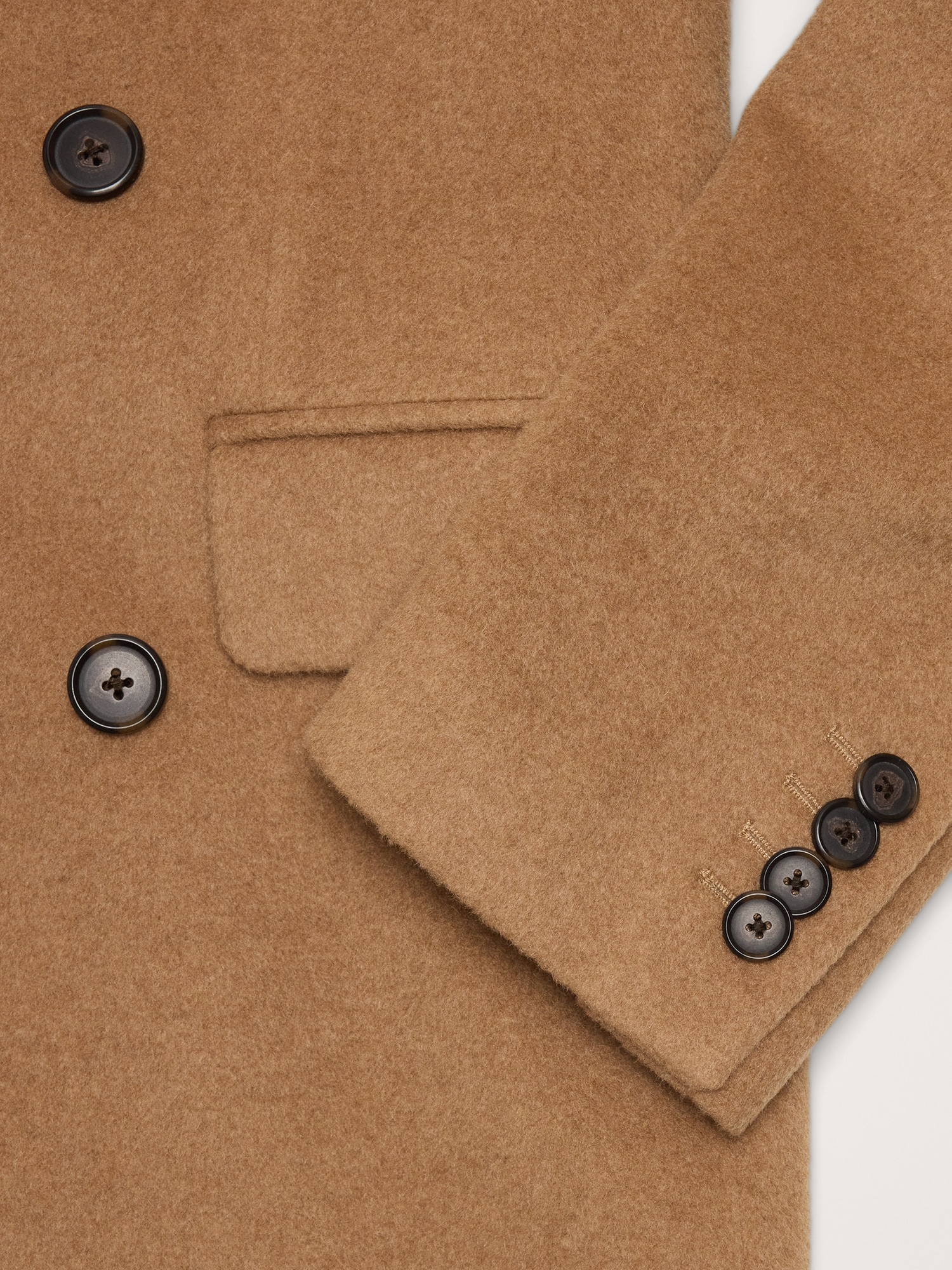 Camel-Wool-Cashmere Topcoat