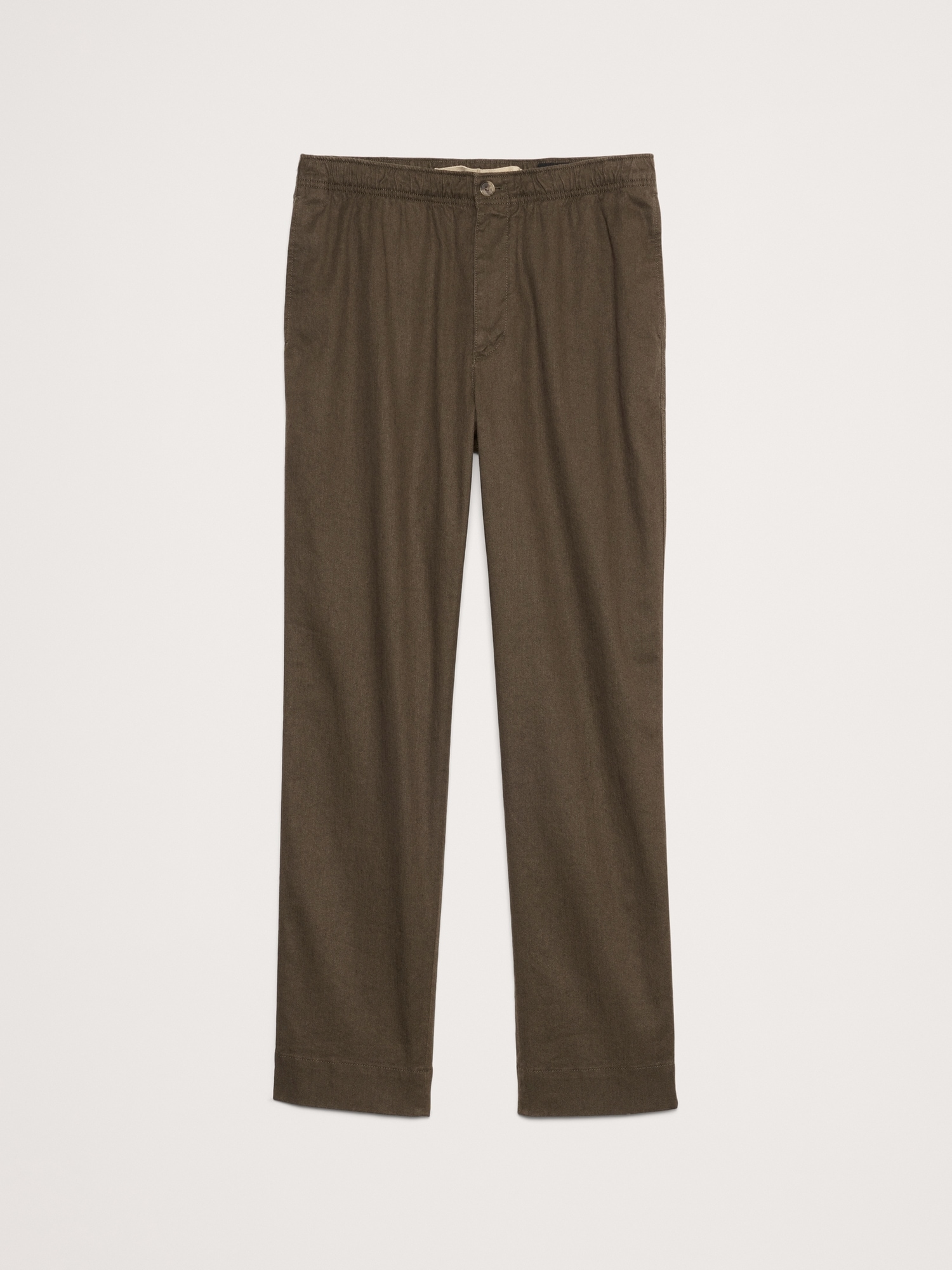 Italian Linen-Cotton Pull-On Pant