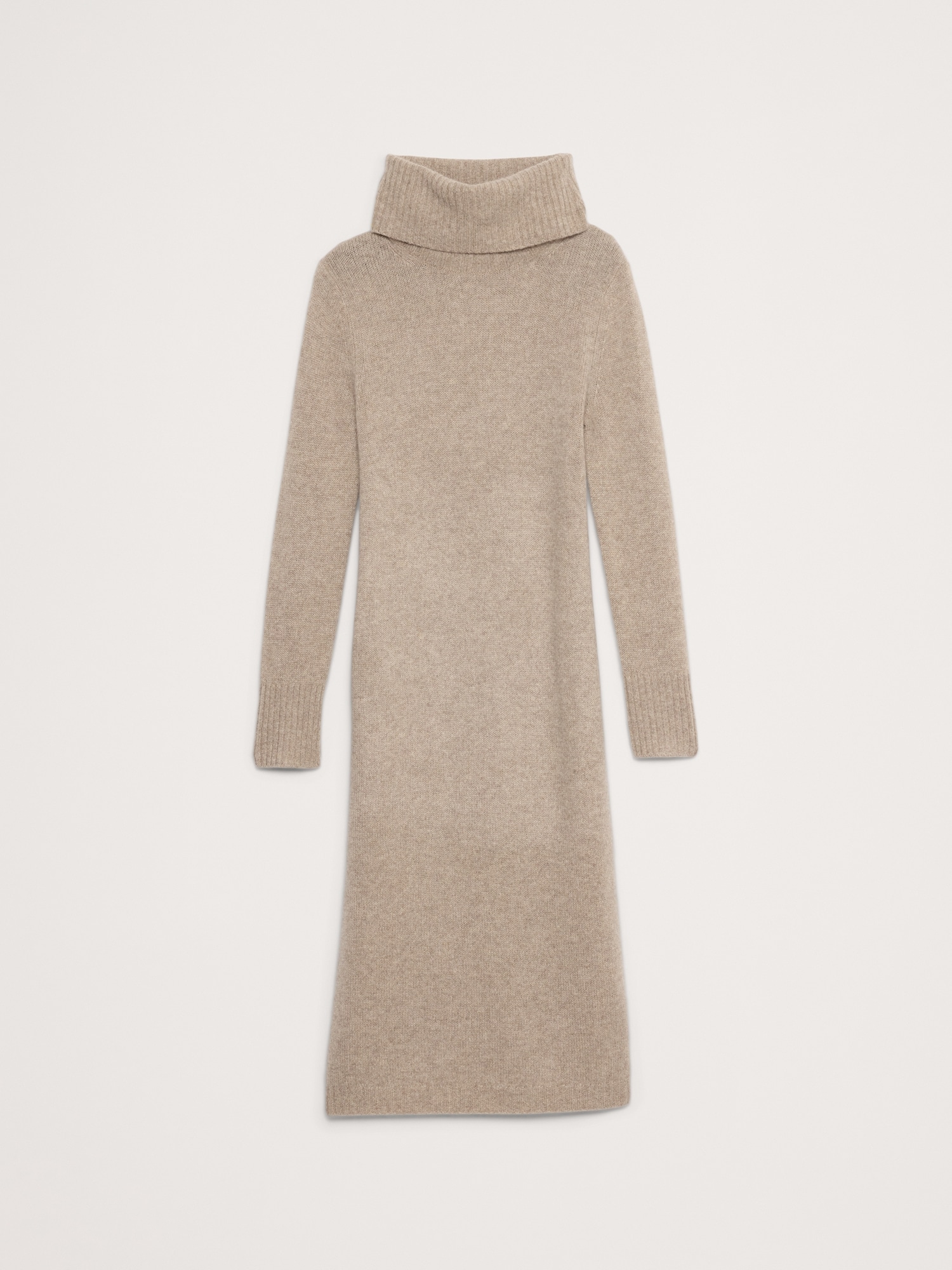 Cashmere Turtleneck Midi Sweater Dress Banana Republic