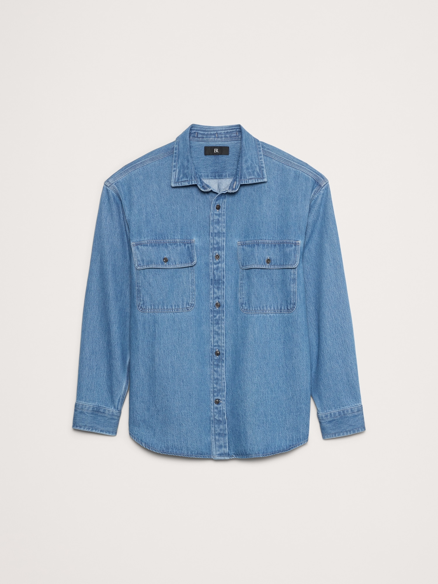 Chemise utilitaire surdimensionnée en denim