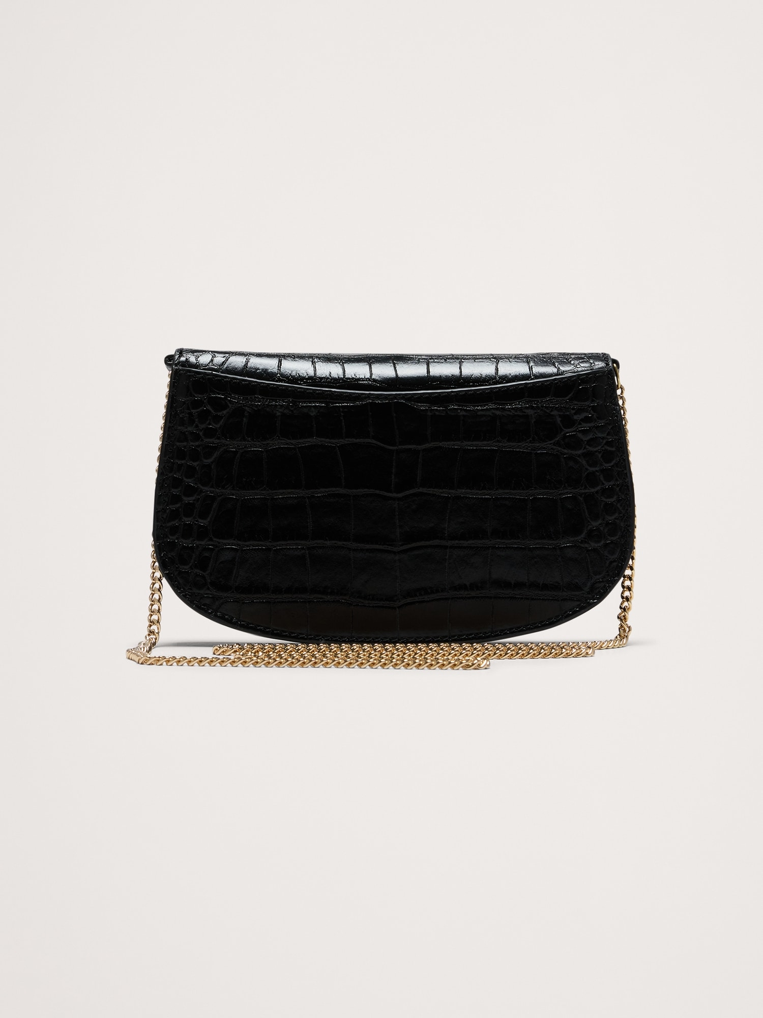 Embossed Leather Crossbody Bag