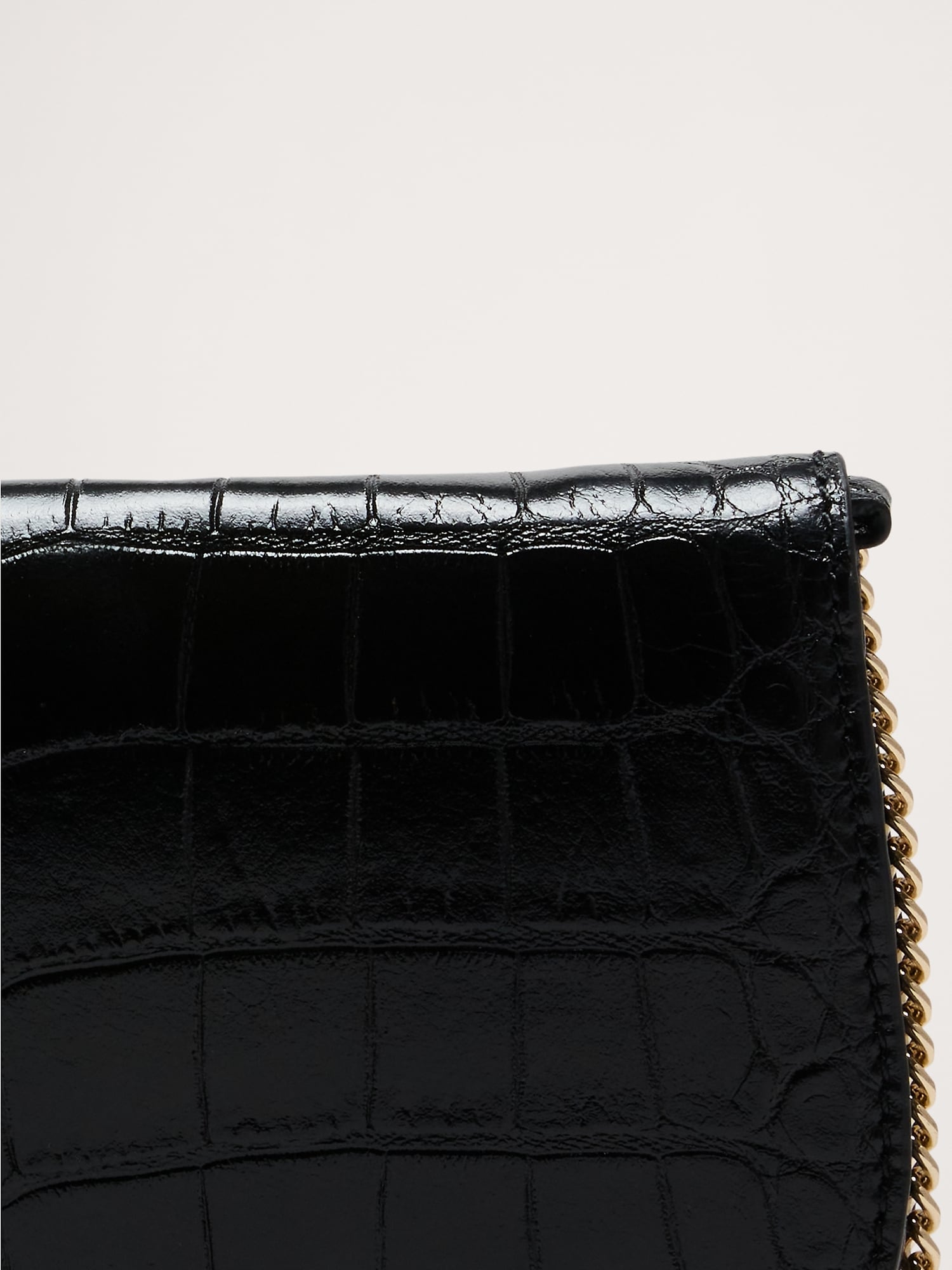 Embossed Leather Crossbody Bag