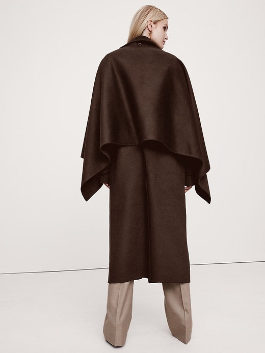 Oversized Double-Faced Cape Coat | Banana Republic