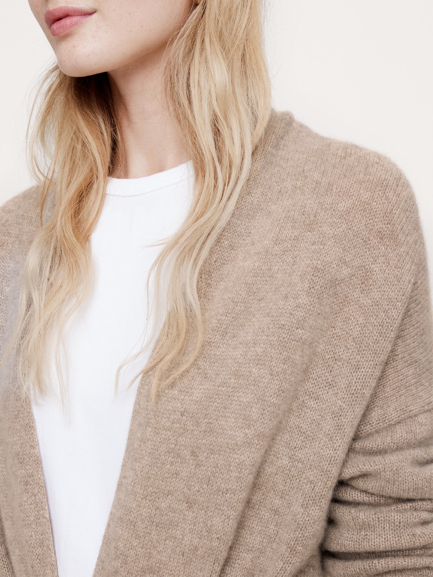 Oversized Cashmere Duster Cardigan