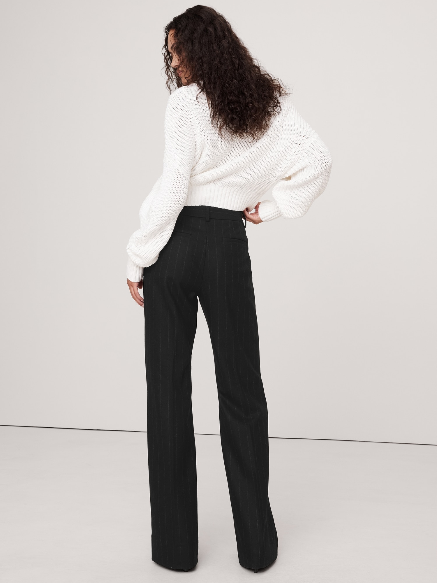 High-Rise Wide-Leg Flare Pant