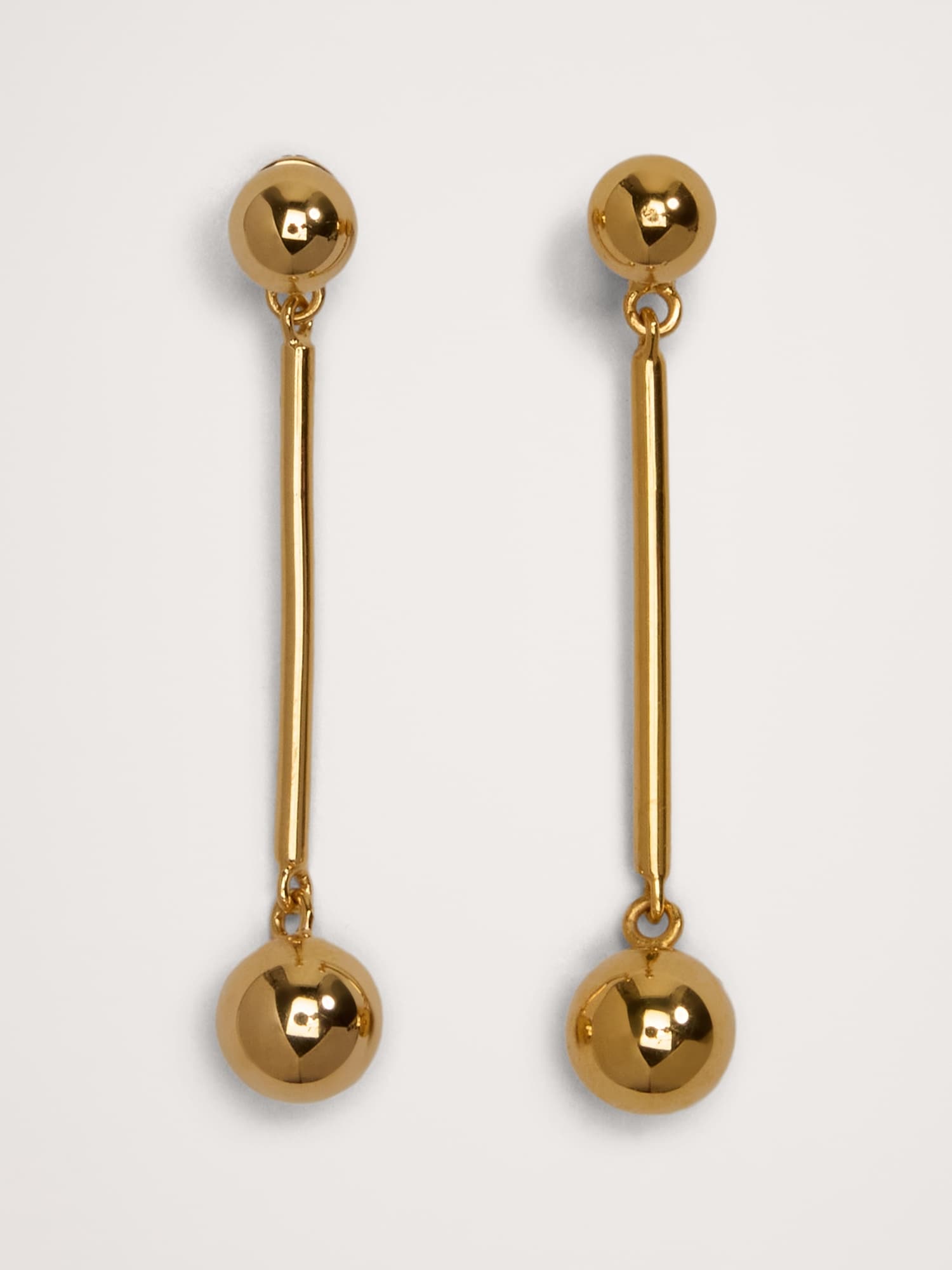 Small Barbell Drop Earrings