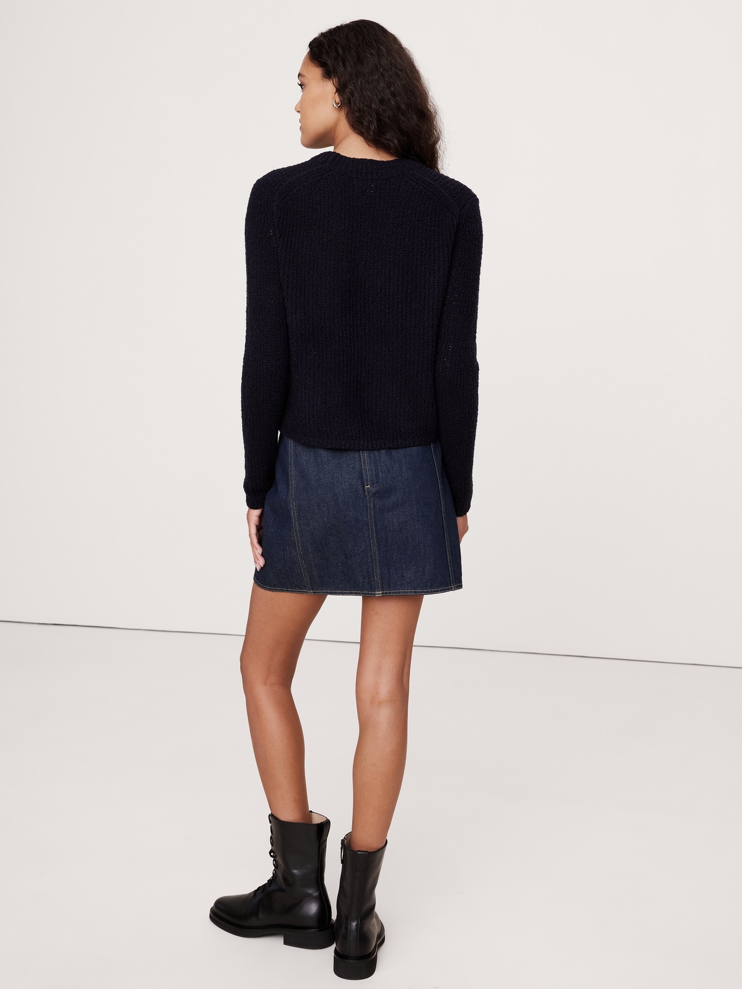 Merino-Blend Crew-Neck Sweater