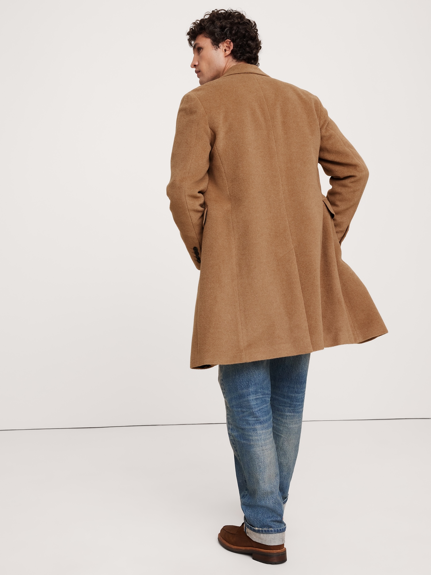 Camel-Wool-Cashmere Topcoat