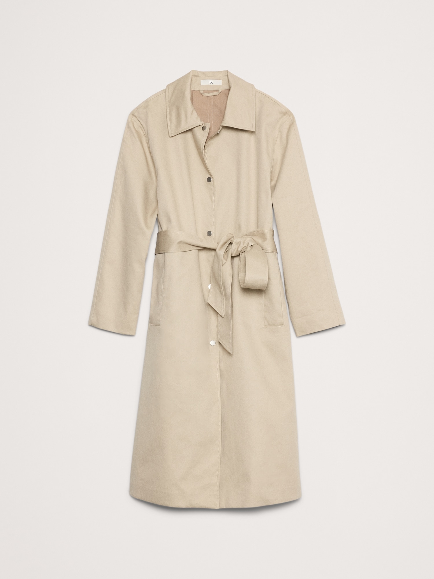 Bonded Cotton Mac Coat