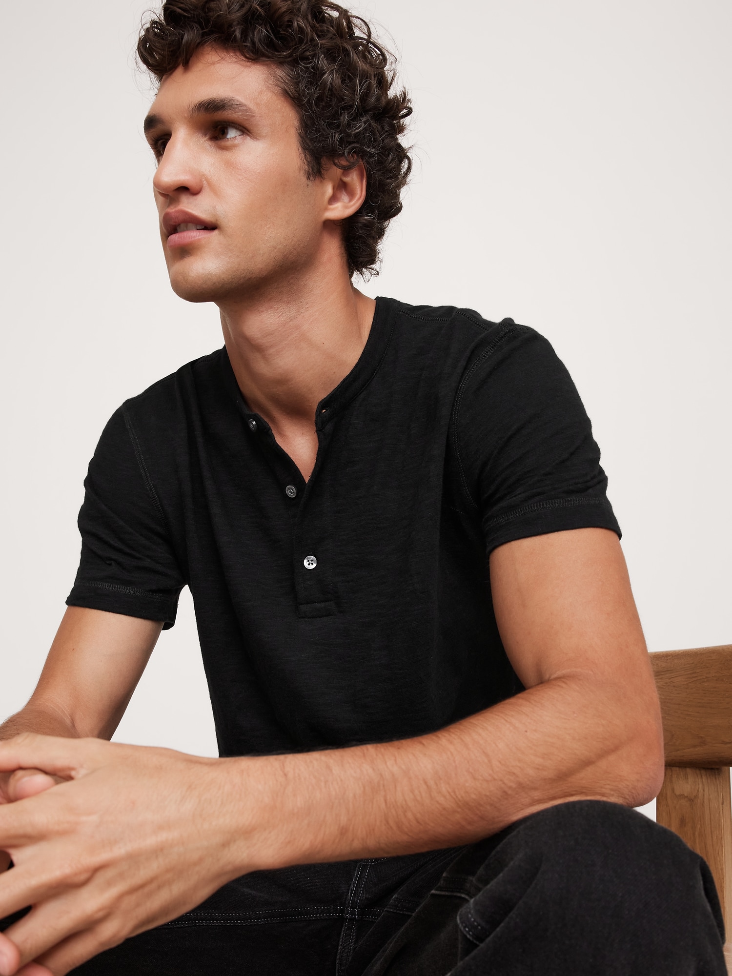 Soft Wash Henley T-Shirt