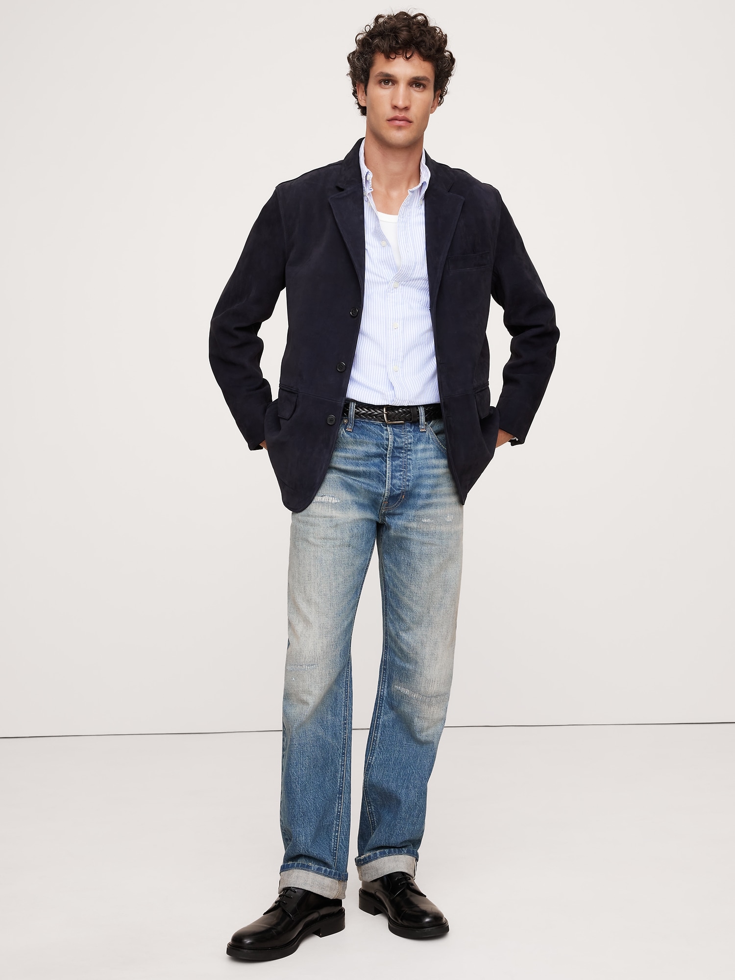 Chemise Oxford, coupe standard, se porte à l’extérieur du pantalon