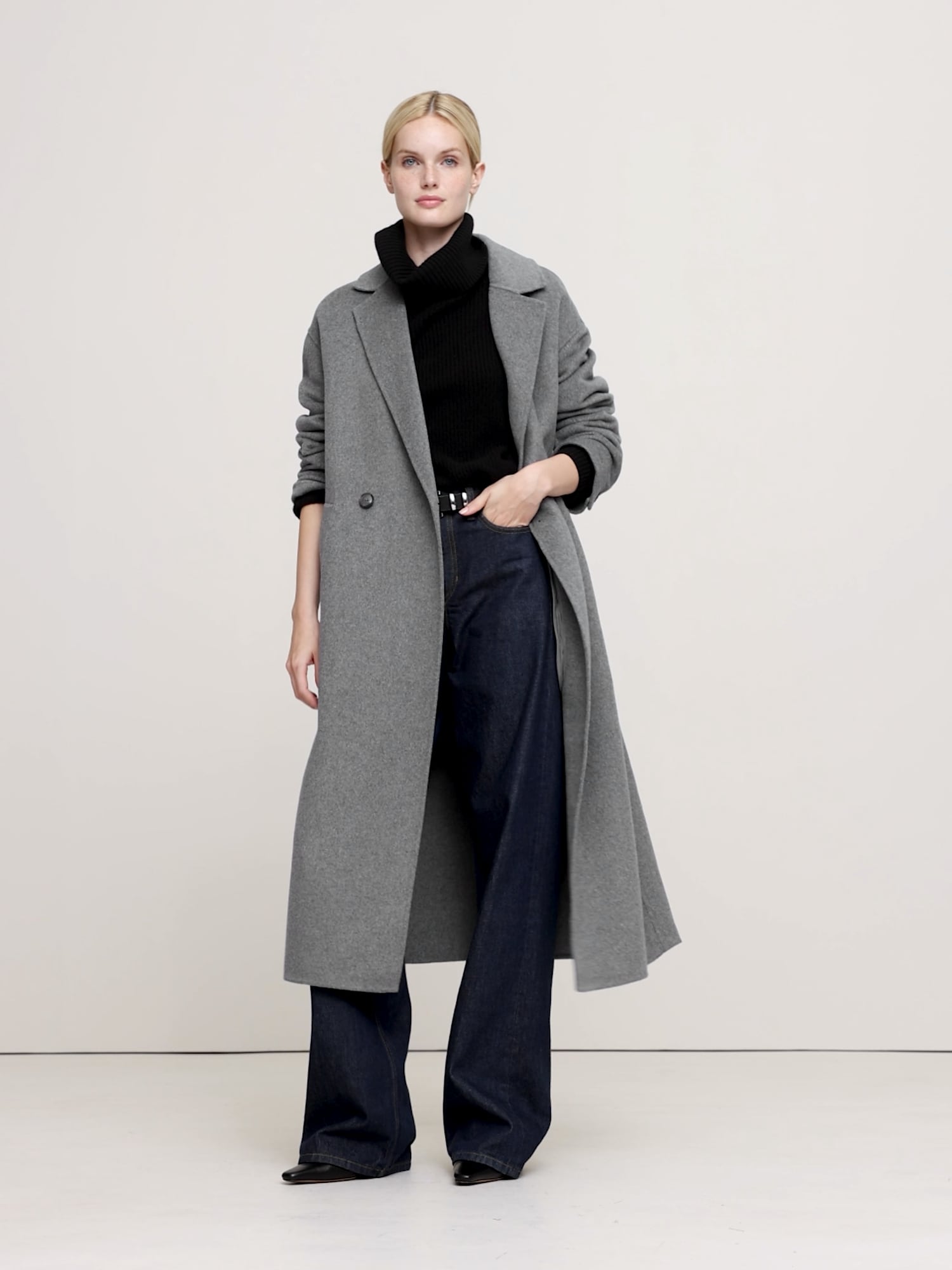 Image number 2 showing, Double-Faced Wrap Coat
