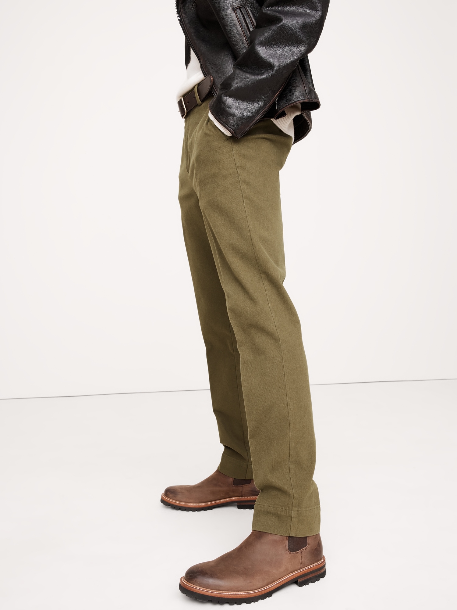 Slim Brushed Stretch Chino