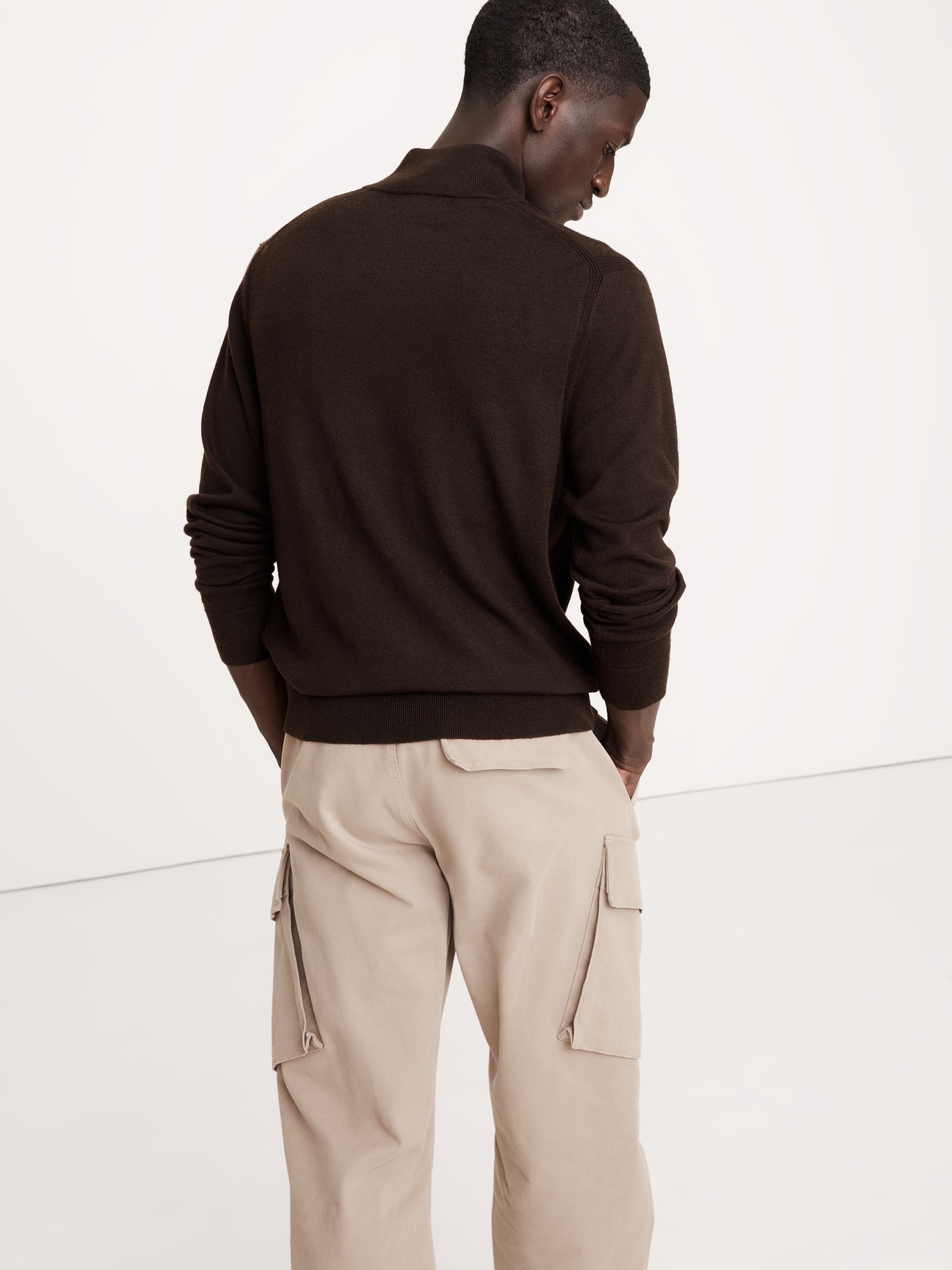 Italian Merino Half-Zip Sweater