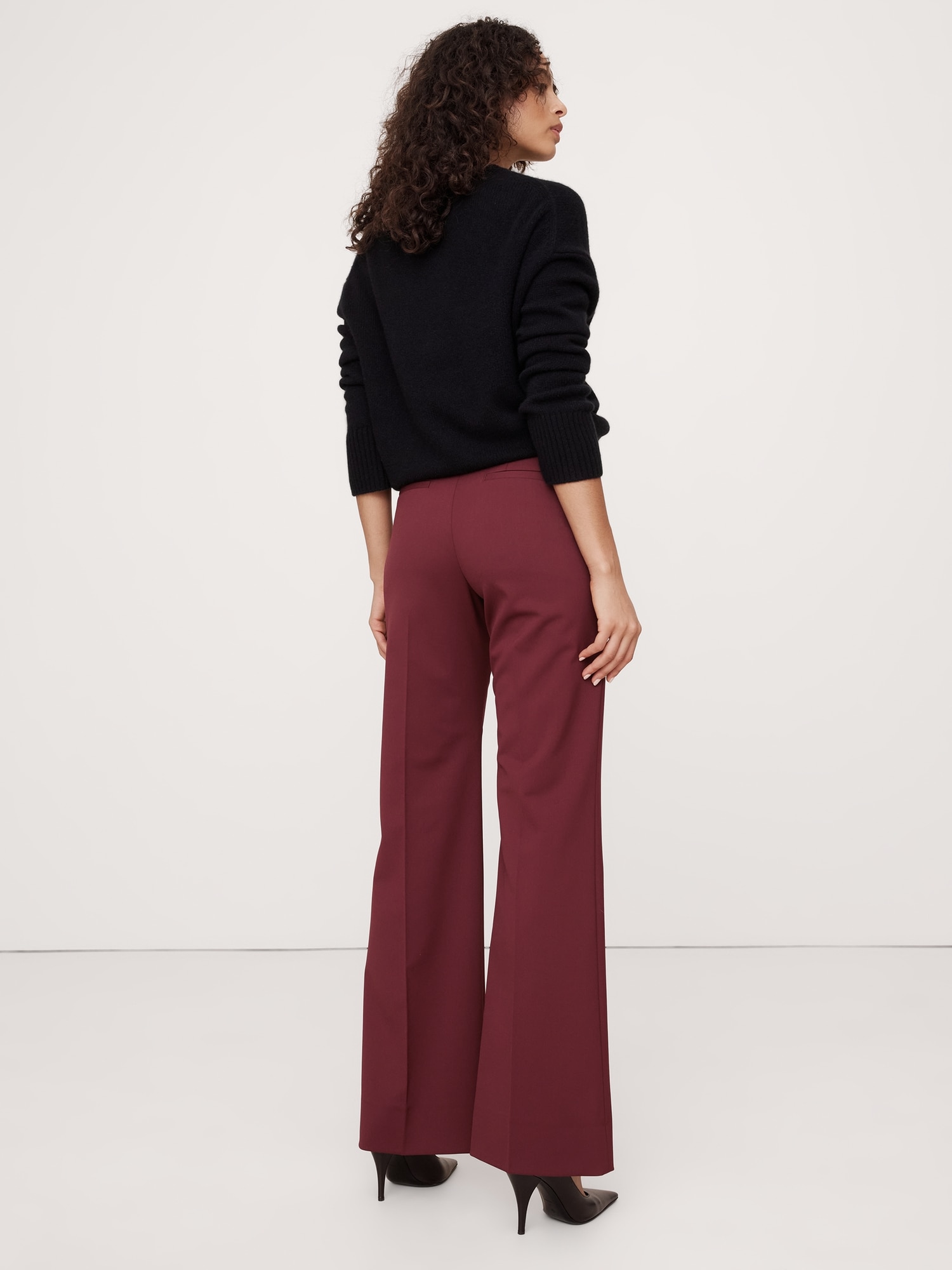 High-Rise Wide-Leg Flare Pant