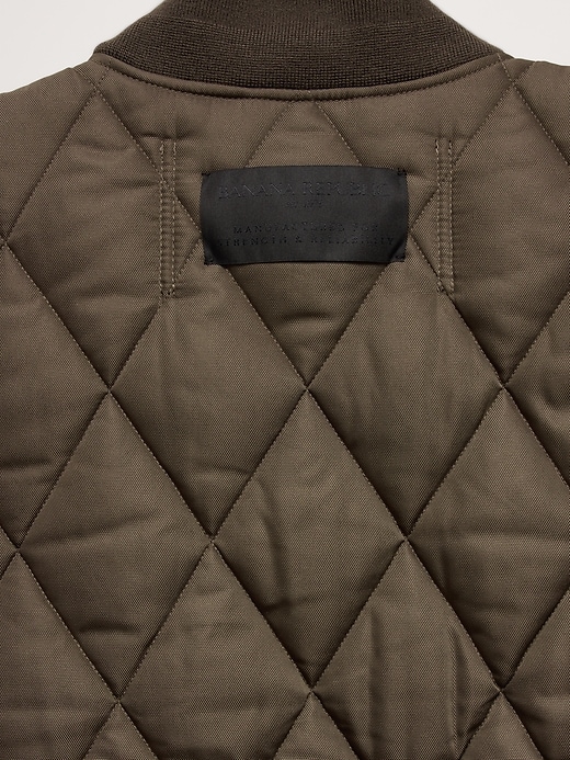 Quilted Bomber Jacket Banana Republic