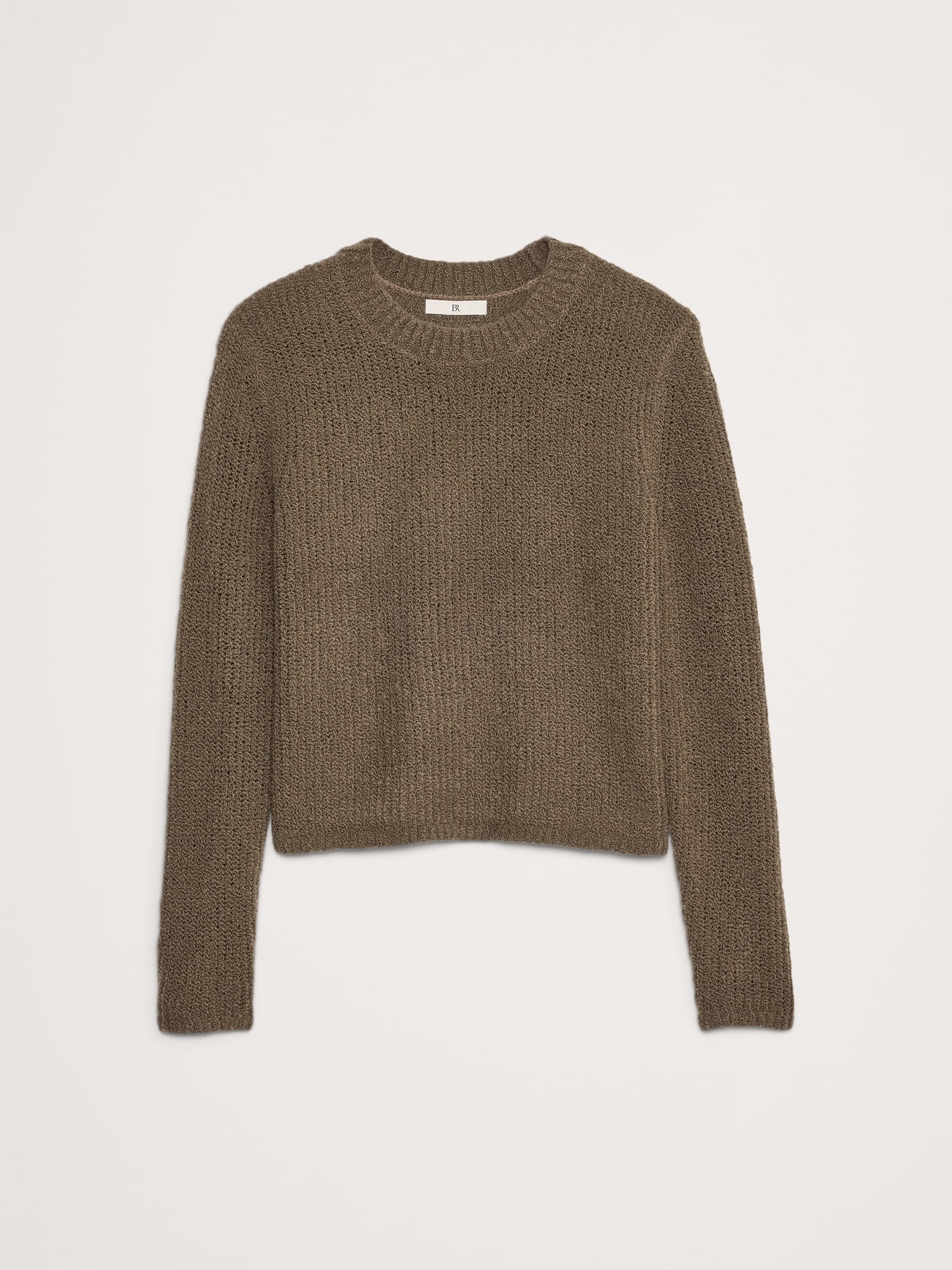 Merino-Blend Crew-Neck Sweater