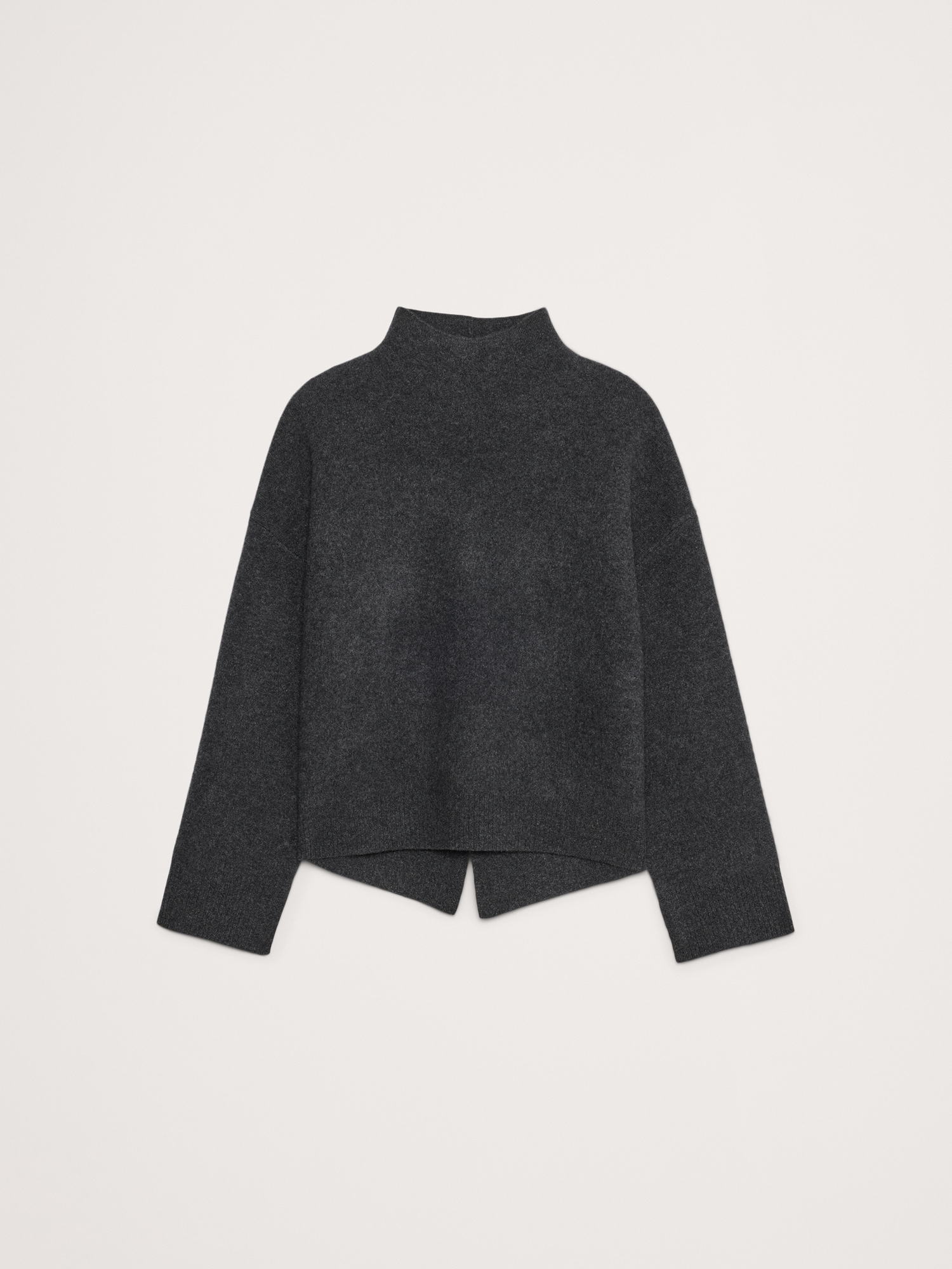 Double-Faced Cashmere Sweater with Vented Back