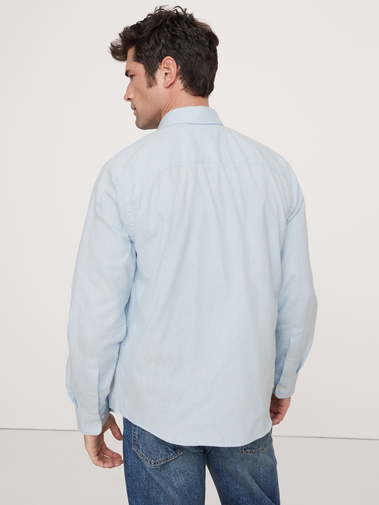 Standard-Fit Cotton Flannel Shirt