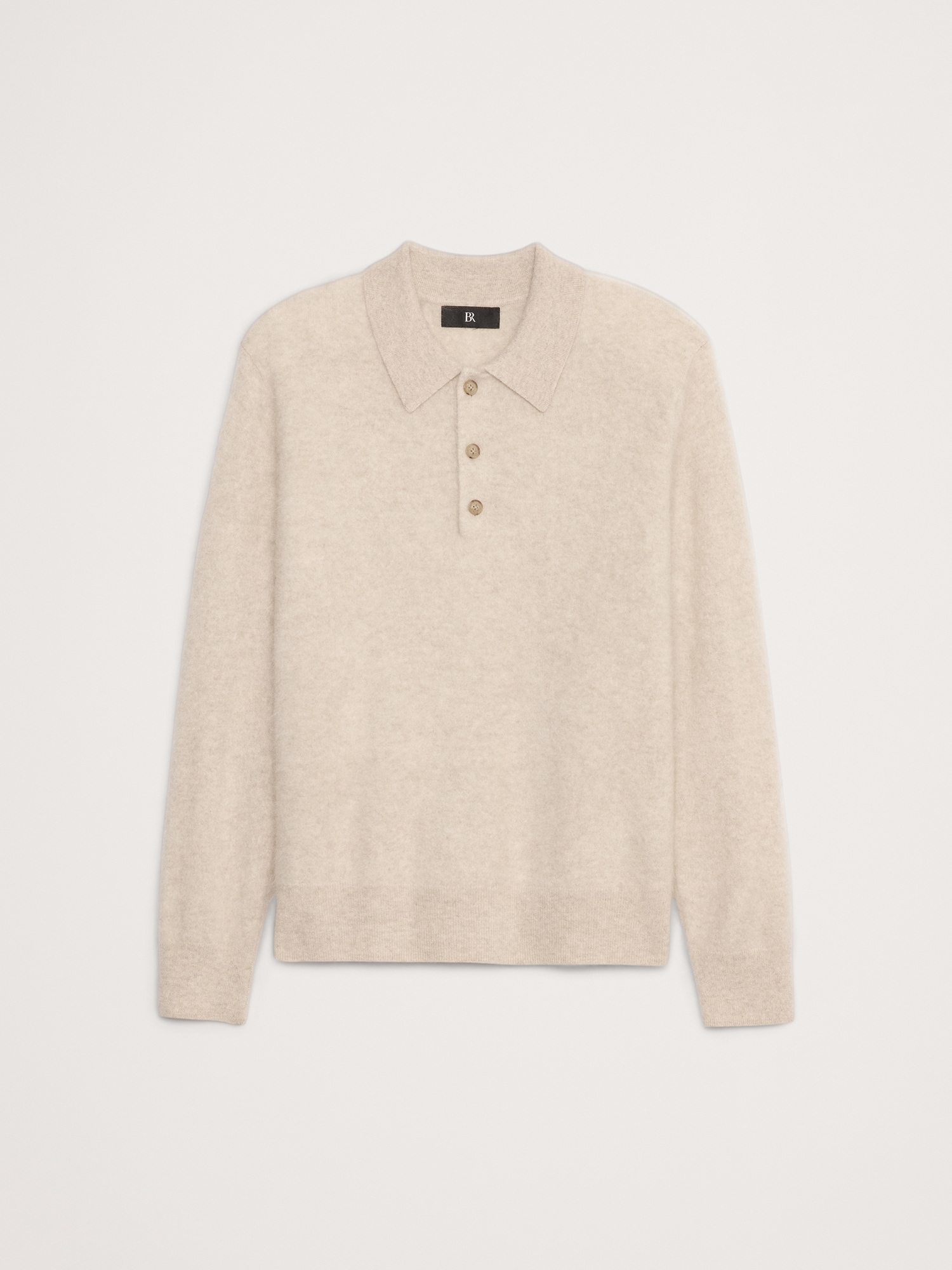 Brushed Cashmere Sweater Polo