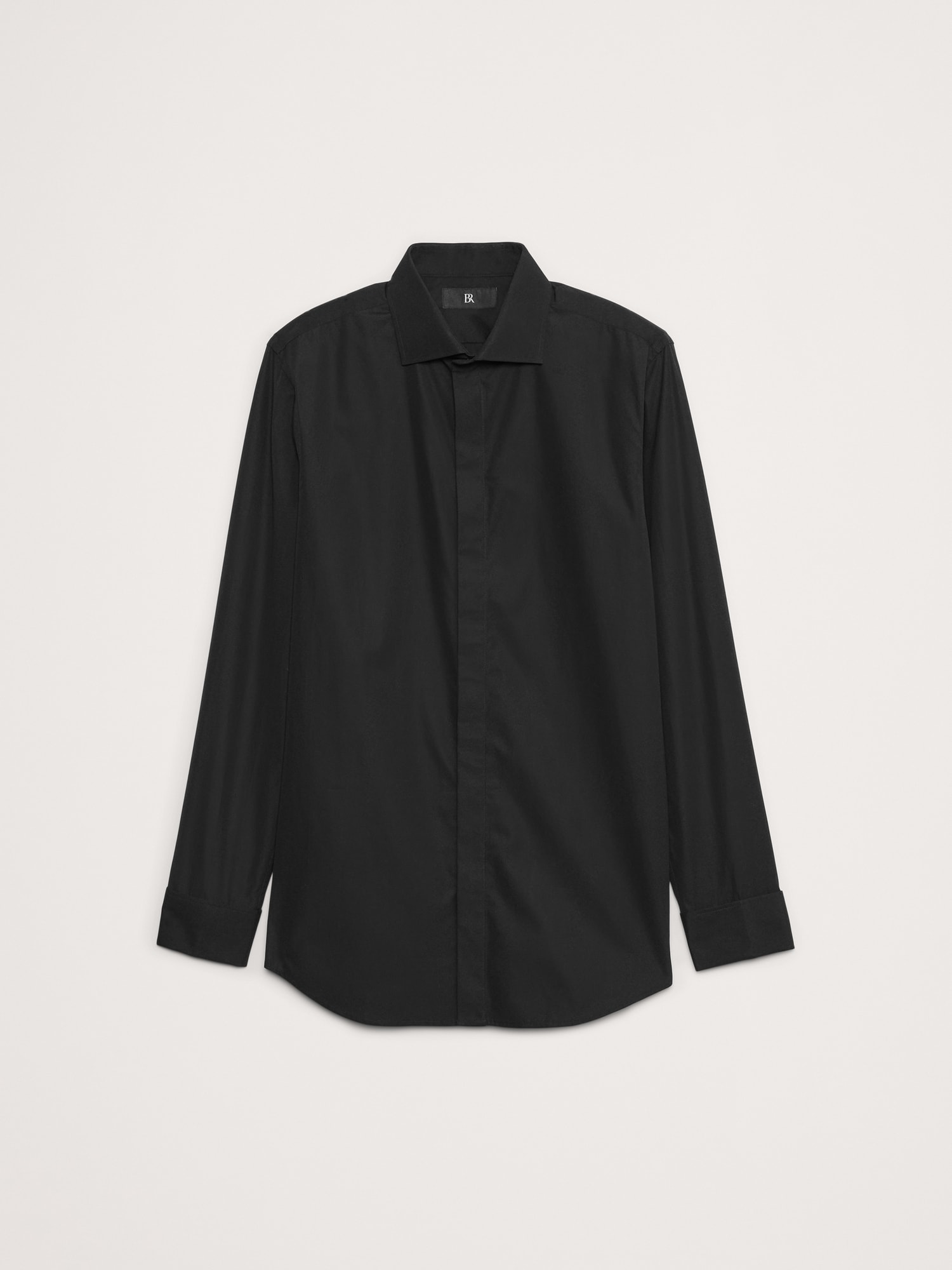 Chemise de smoking étroite en popeline