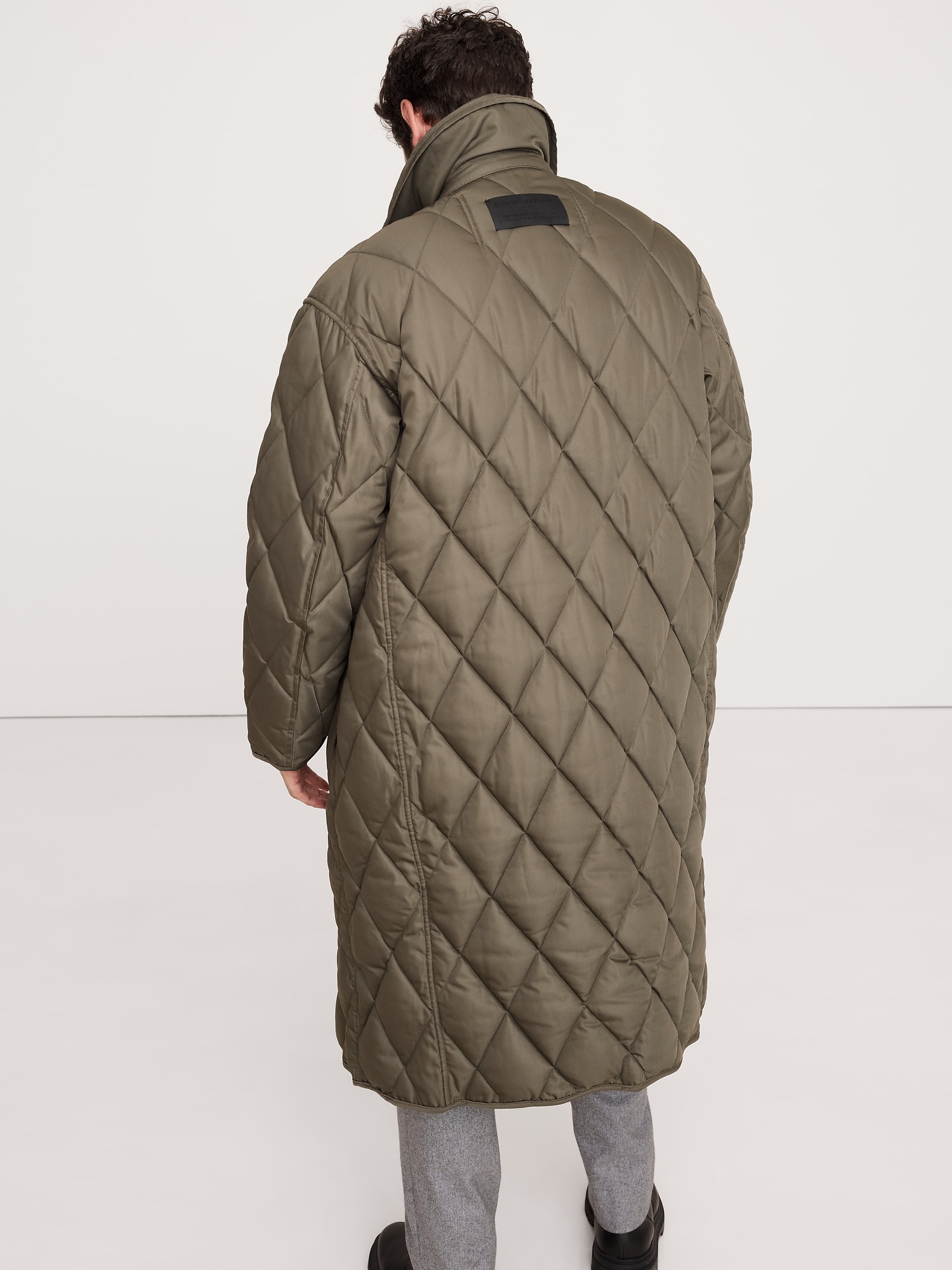 Manteau surdimensionné matelassé