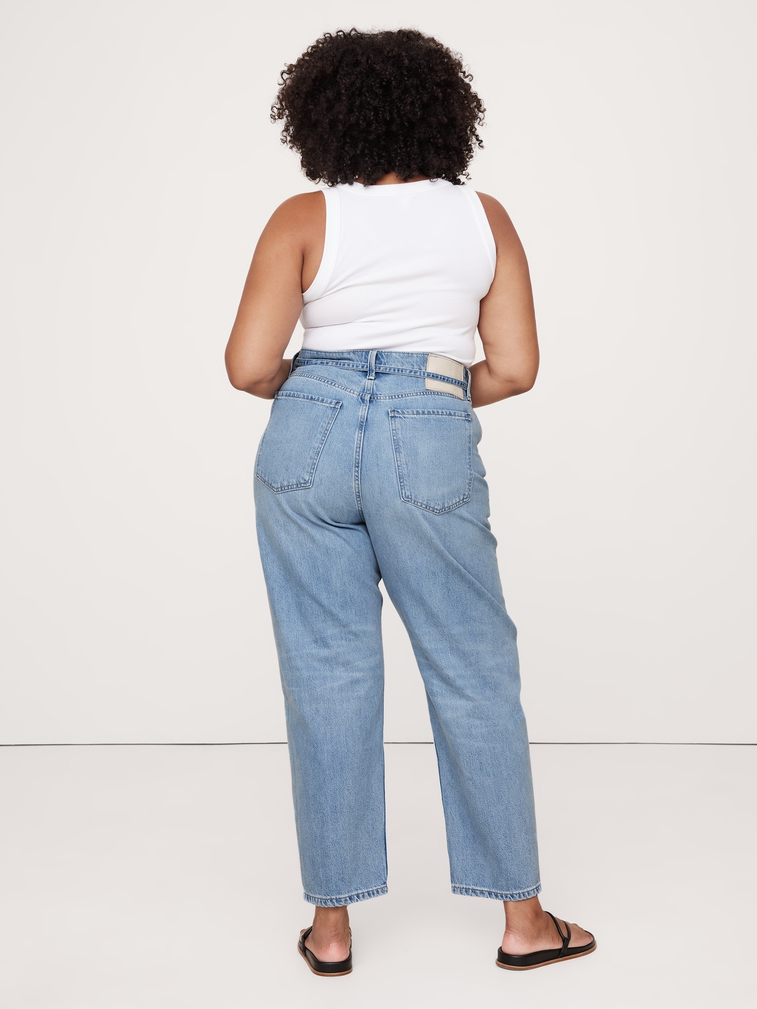 High-Rise Rigid Bow Jean