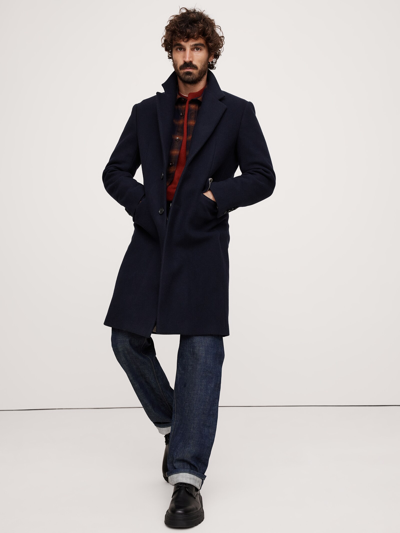 STRAITS /COAT / WOPO. MELTON NAVY、SIZE：L cn56719154.png