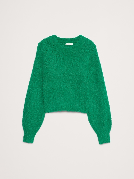 Alpaca-Wool Bouclé Sweater | Banana Republic