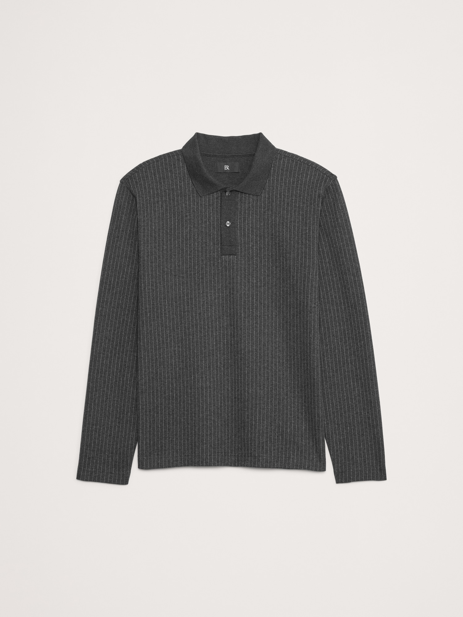 Pinstripe Jacquard Polo