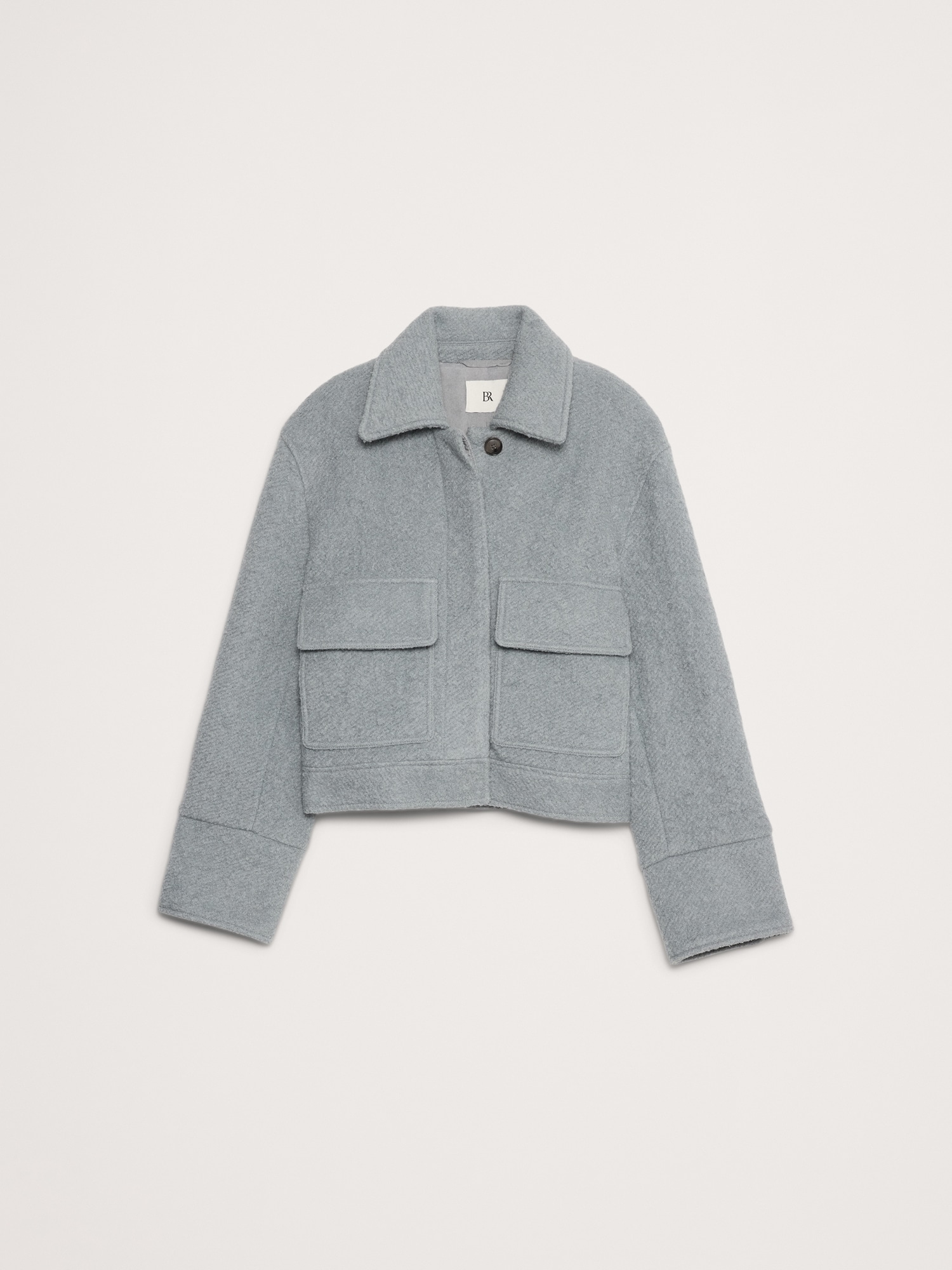 Wool Bouclé Cropped Jacket